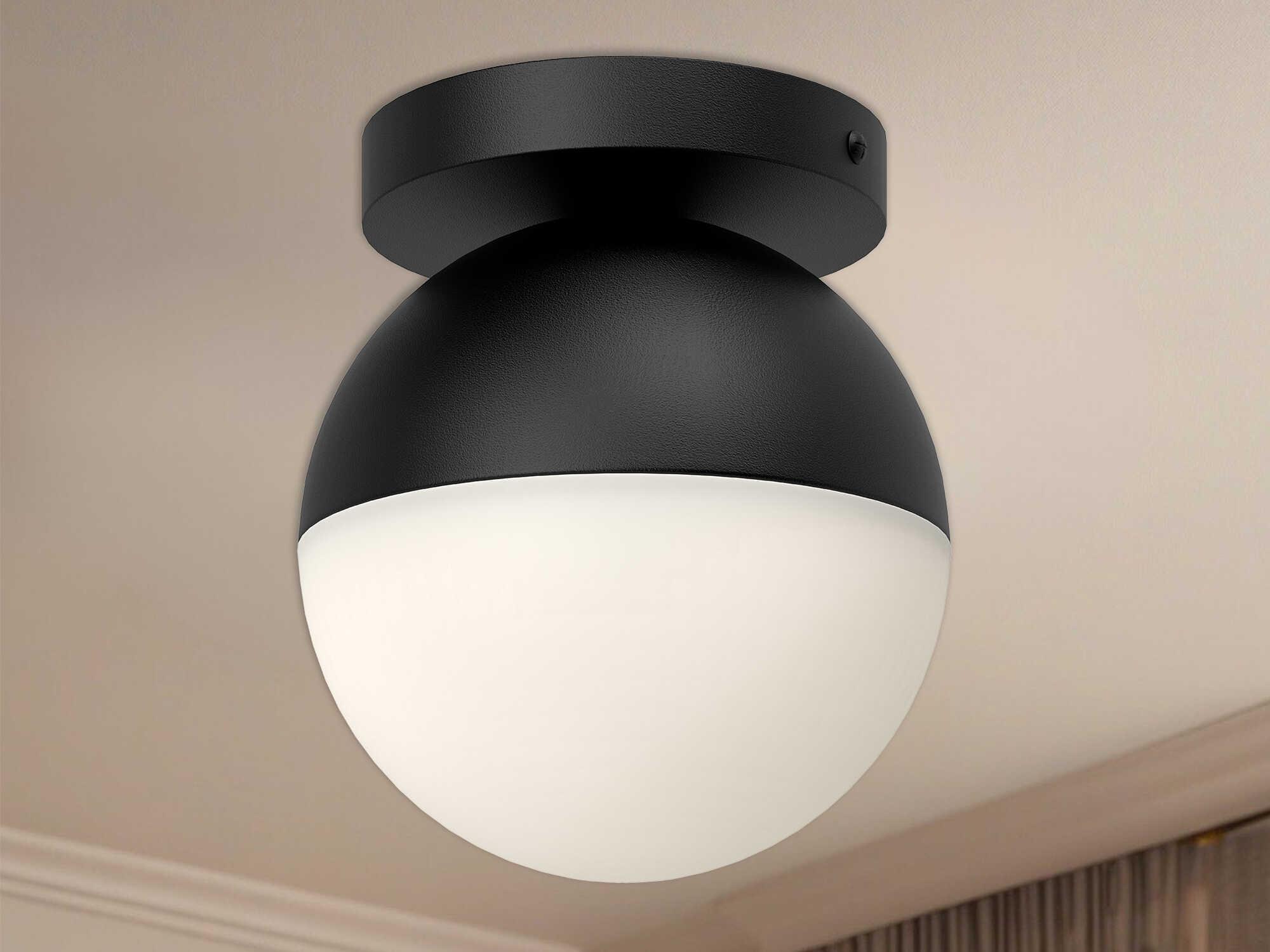 Kuzco Lighting Monae 1-Light Black Globe Flush Mount
