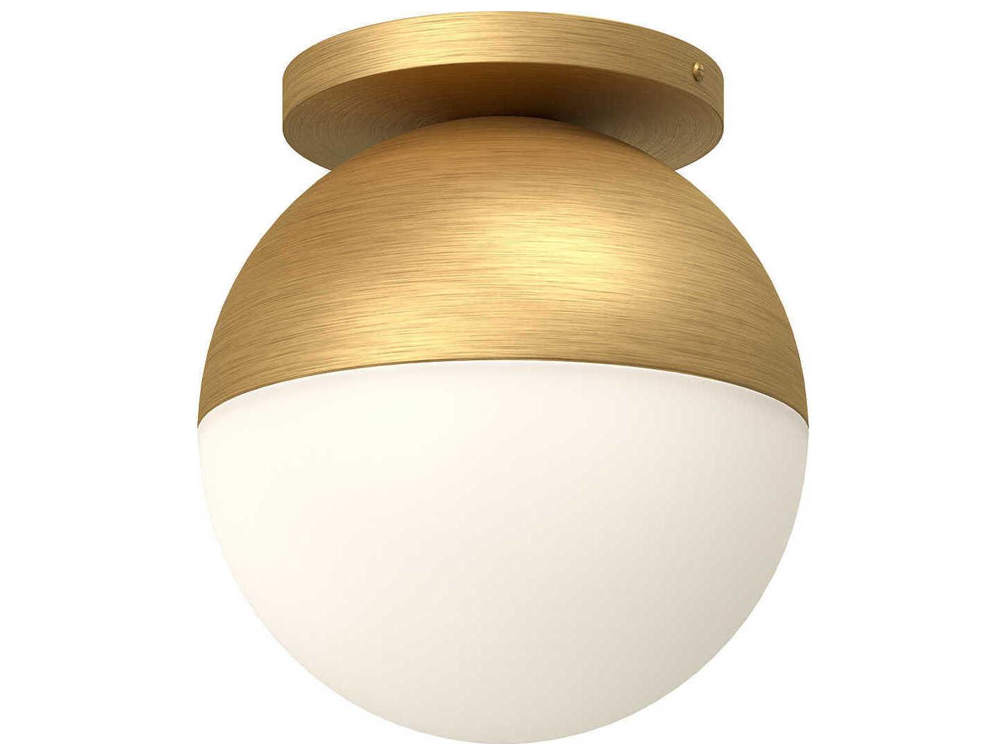 Kuzco Lighting Monae 1-Light Brushed Gold Globe Flush Mount