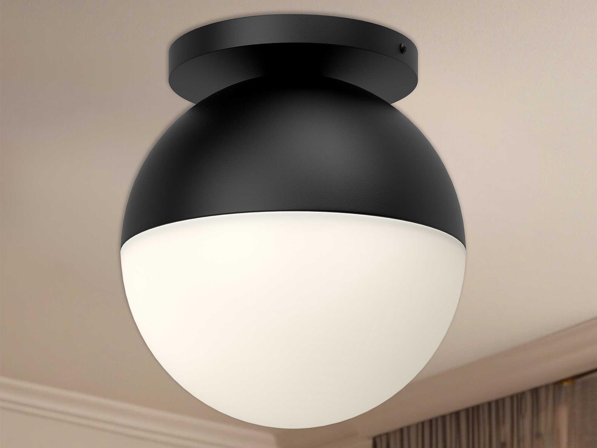 Kuzco Lighting Monae 1-Light Black Globe Flush Mount