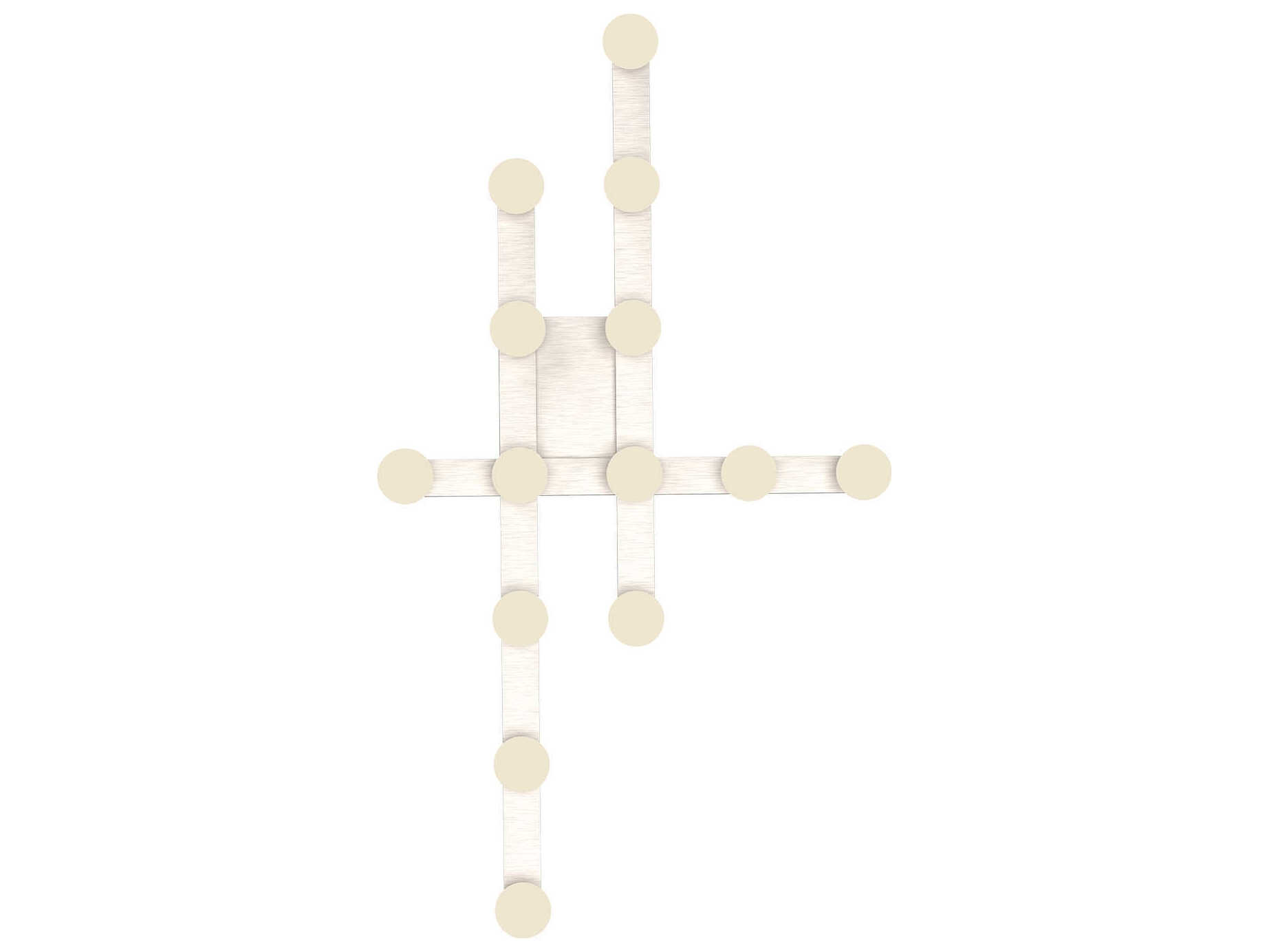 Kuzco Lighting Rezz Brushed Nickel Linear Flush Mount