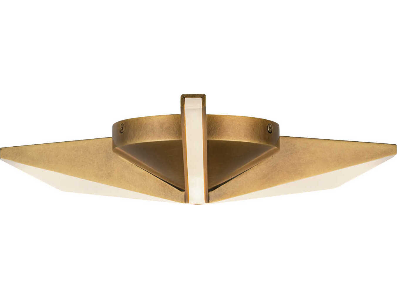 Kuzco Lighting Tachi Vintage Brass Geometric Flush Mount