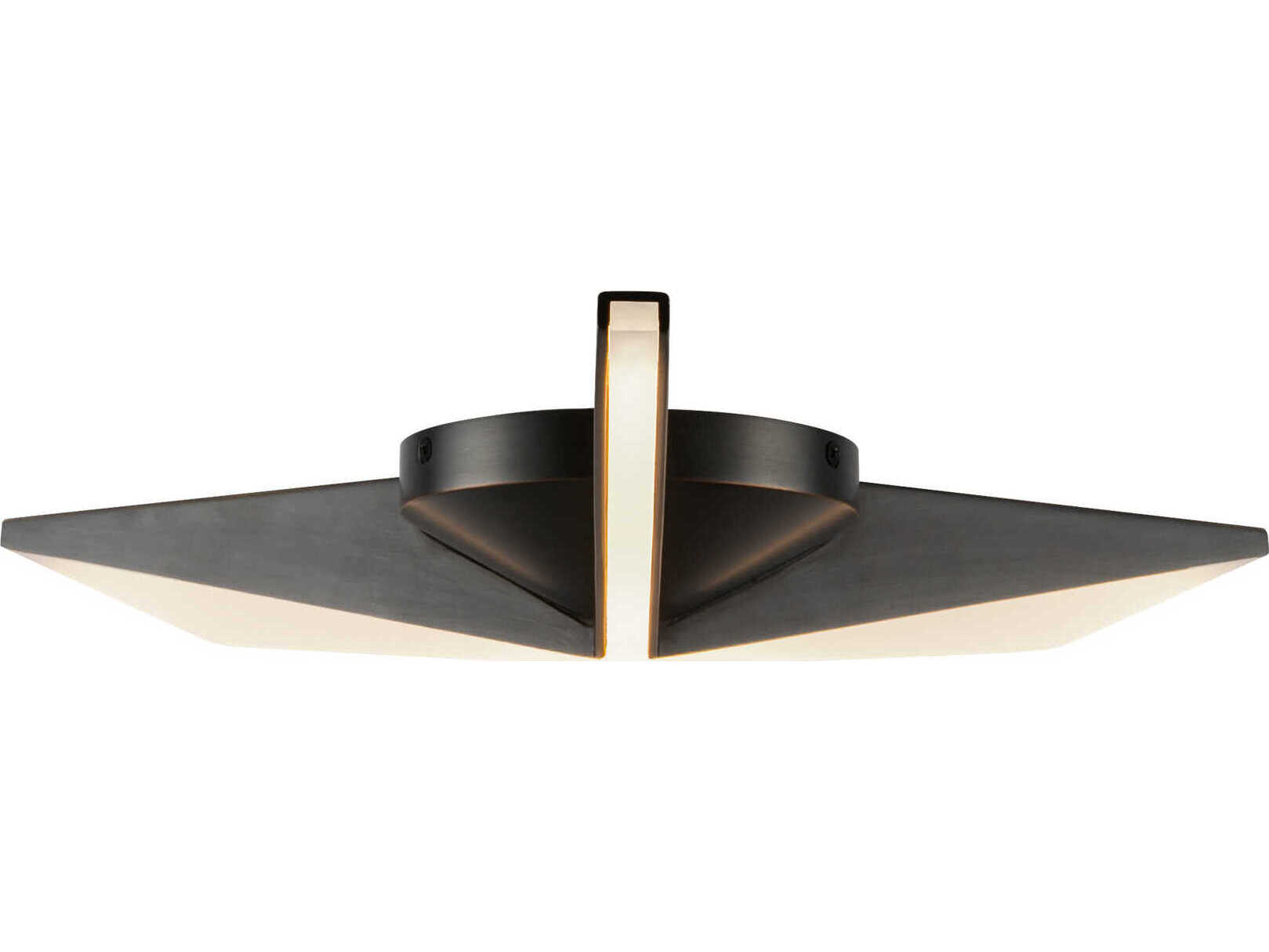 Kuzco Lighting Tachi Urban Bronze Geometric Flush Mount