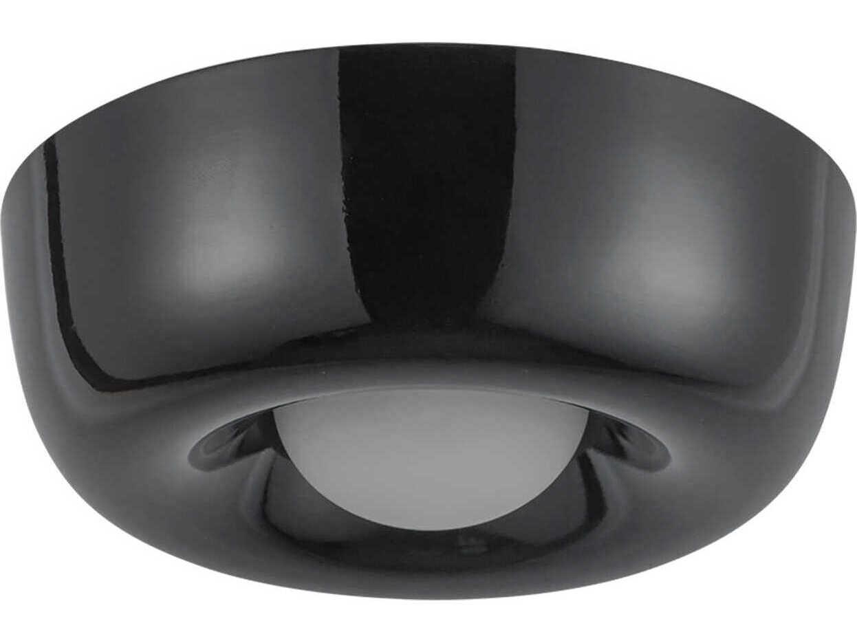 Kuzco Lighting Hayden Glossy Black Round Flush Mount
