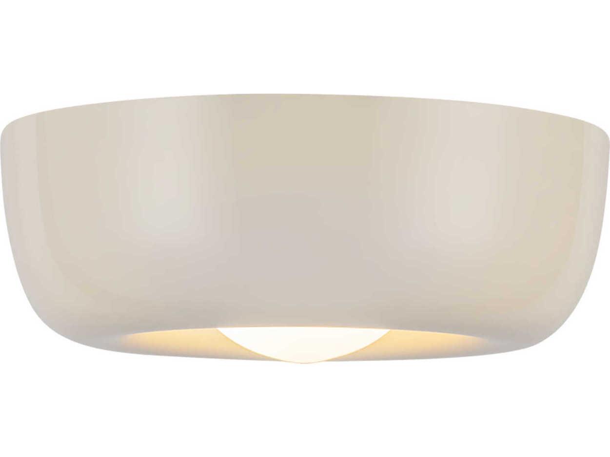 Kuzco Lighting Hayden Pearl White Round Flush Mount