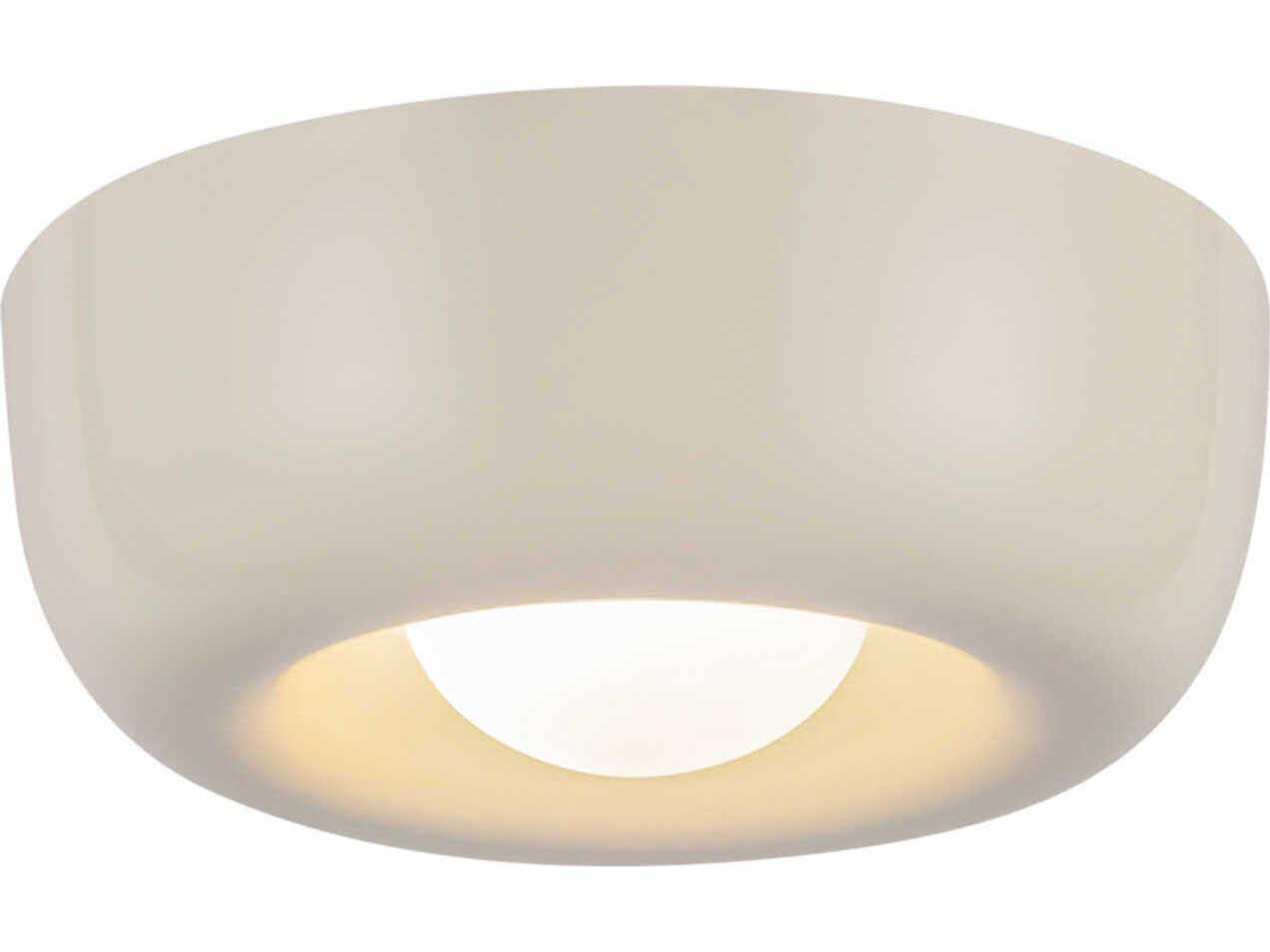Kuzco Lighting Hayden Pearl White Round Flush Mount