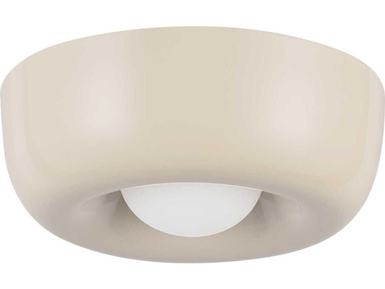 Kuzco Lighting Hayden Pearl White Round Flush Mount