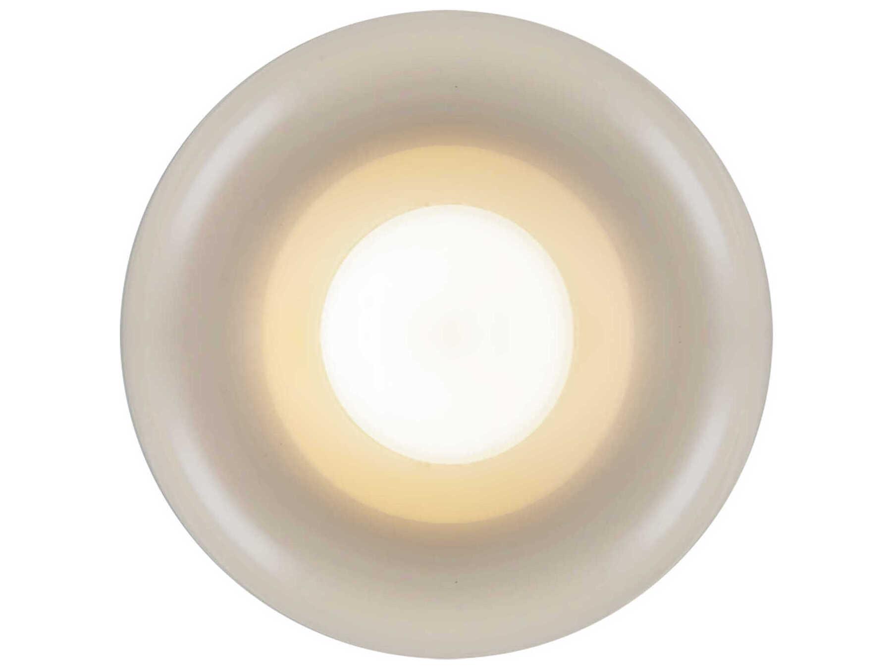 Kuzco Lighting Hayden Pearl White Round Flush Mount