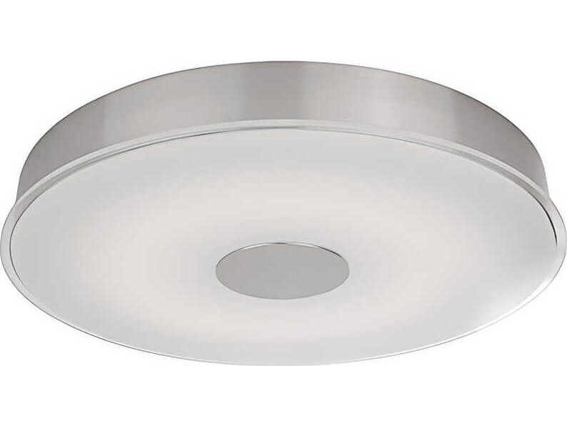Kuzco Lighting Parker Brushed Nickel Round Flush Mount
