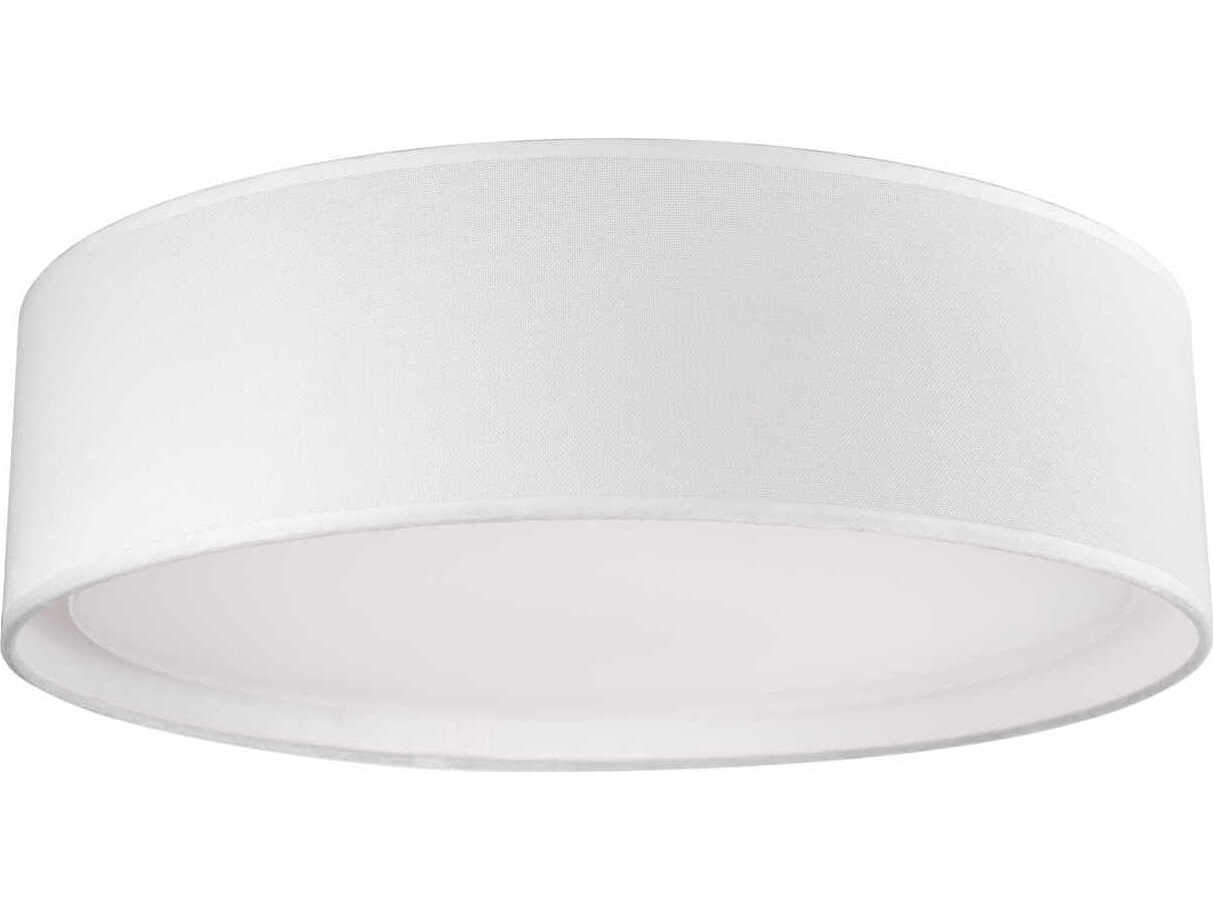 Kuzco Lighting Dalton White Drum Flush Mount
