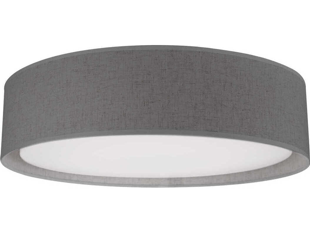 Kuzco Lighting Dalton Gray Drum Flush Mount