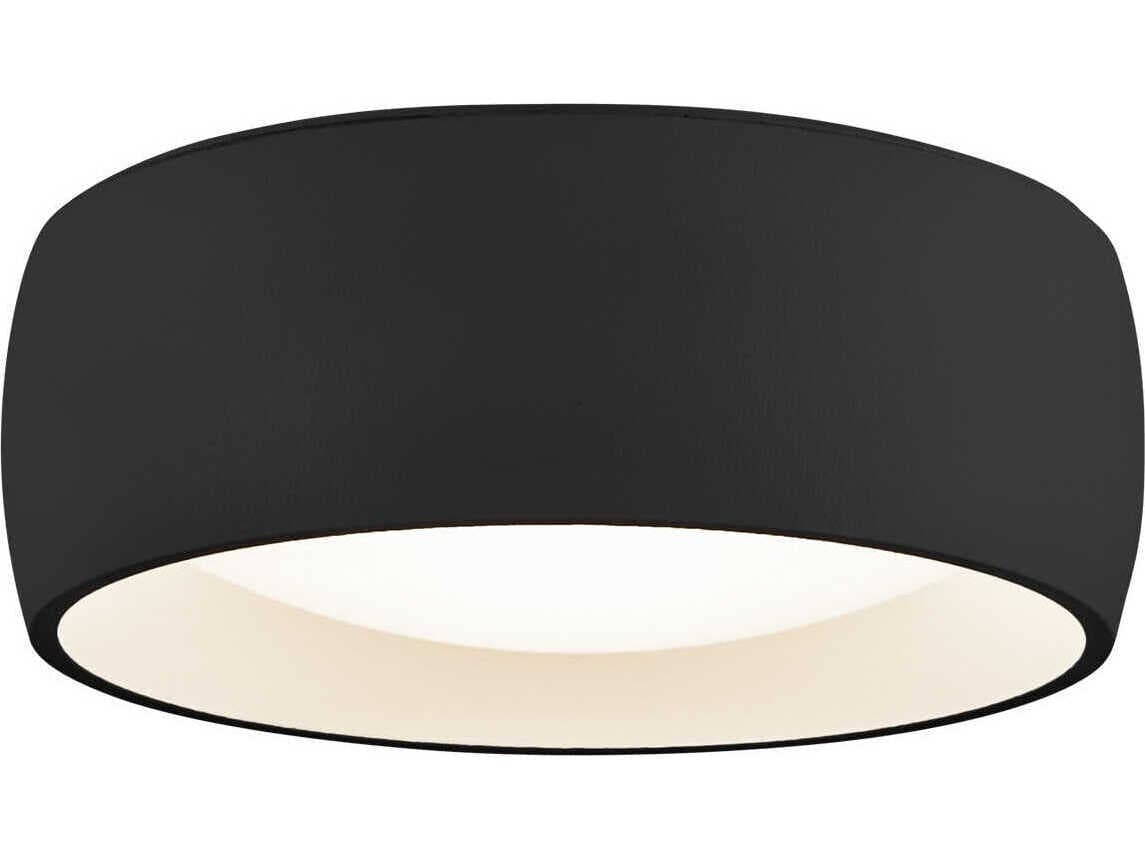 Kuzco Lighting Savile Black Drum Flush Mount