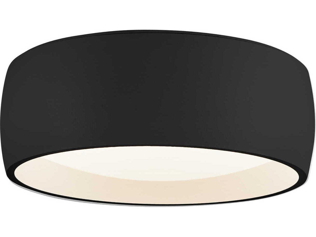 Kuzco Lighting Savile Black Drum Flush Mount