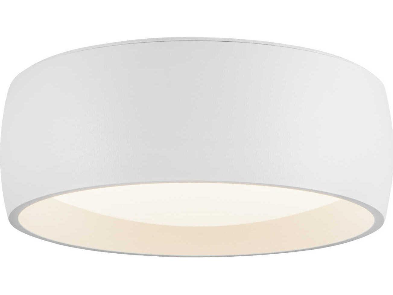 Kuzco Lighting Savile White Drum Flush Mount