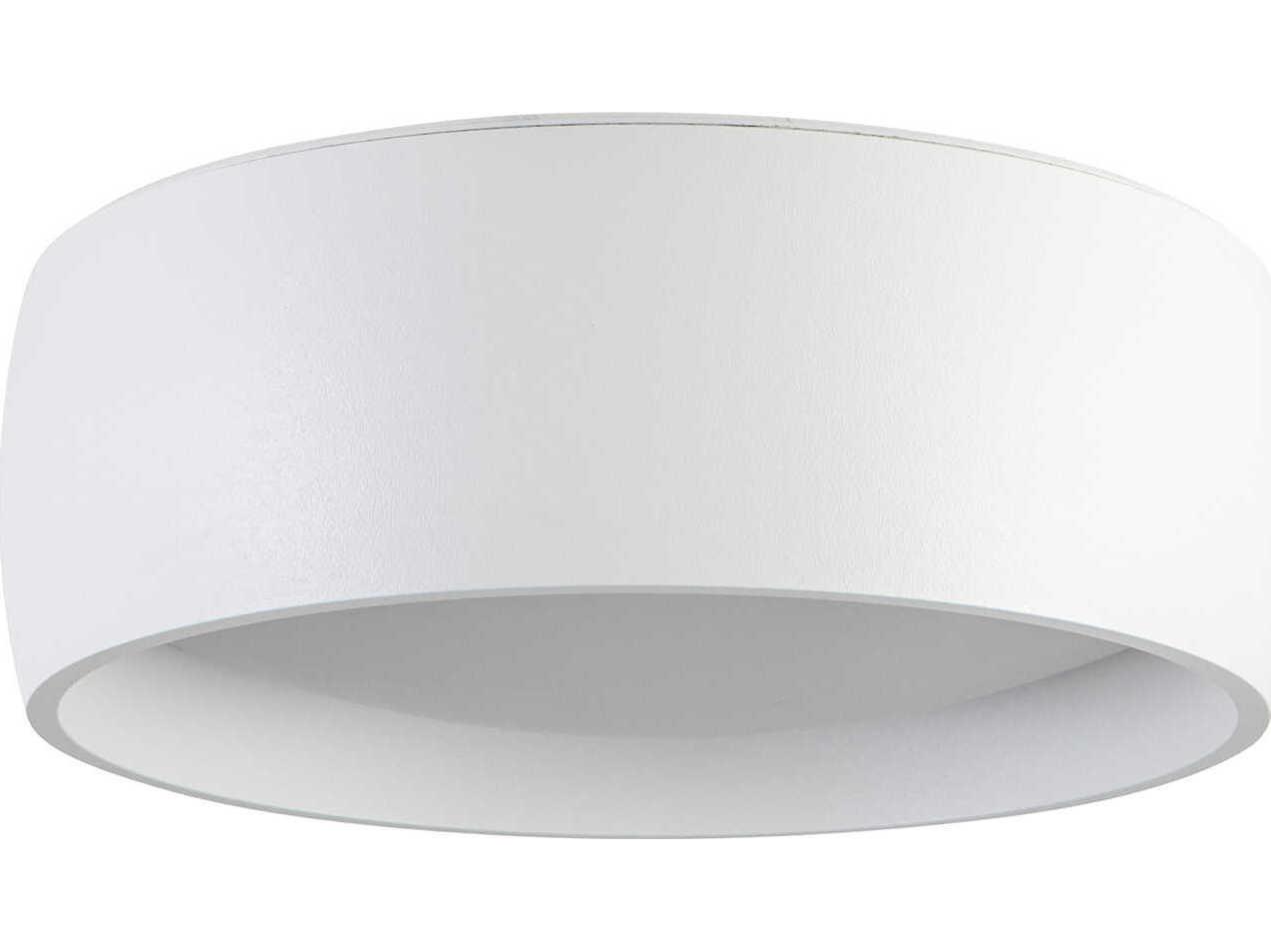 Kuzco Lighting Savile White Drum Flush Mount