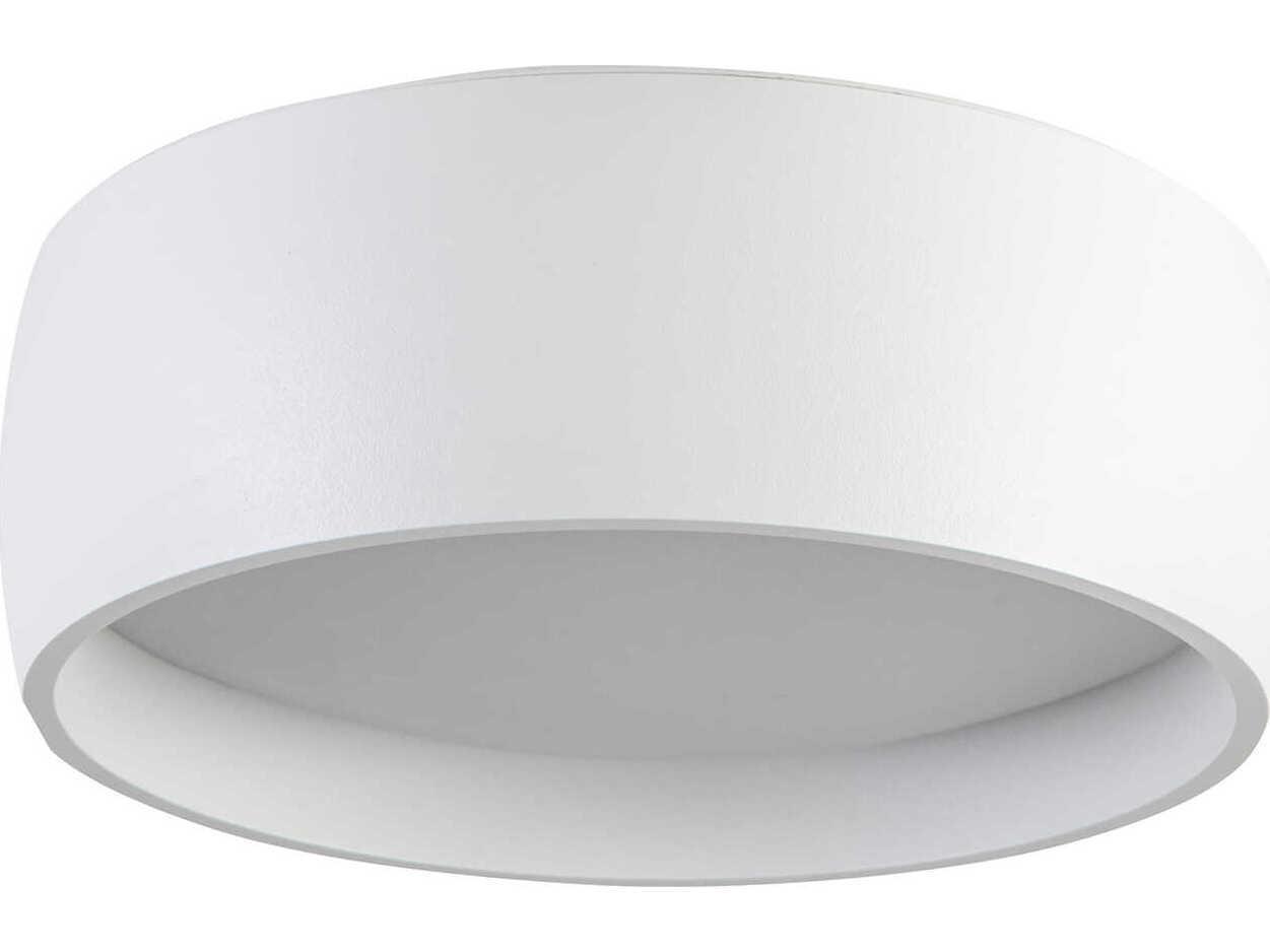 Kuzco Lighting Savile White Drum Flush Mount