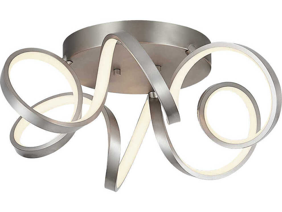 Kuzco Lighting Synergy Antique Silver Flush Mount