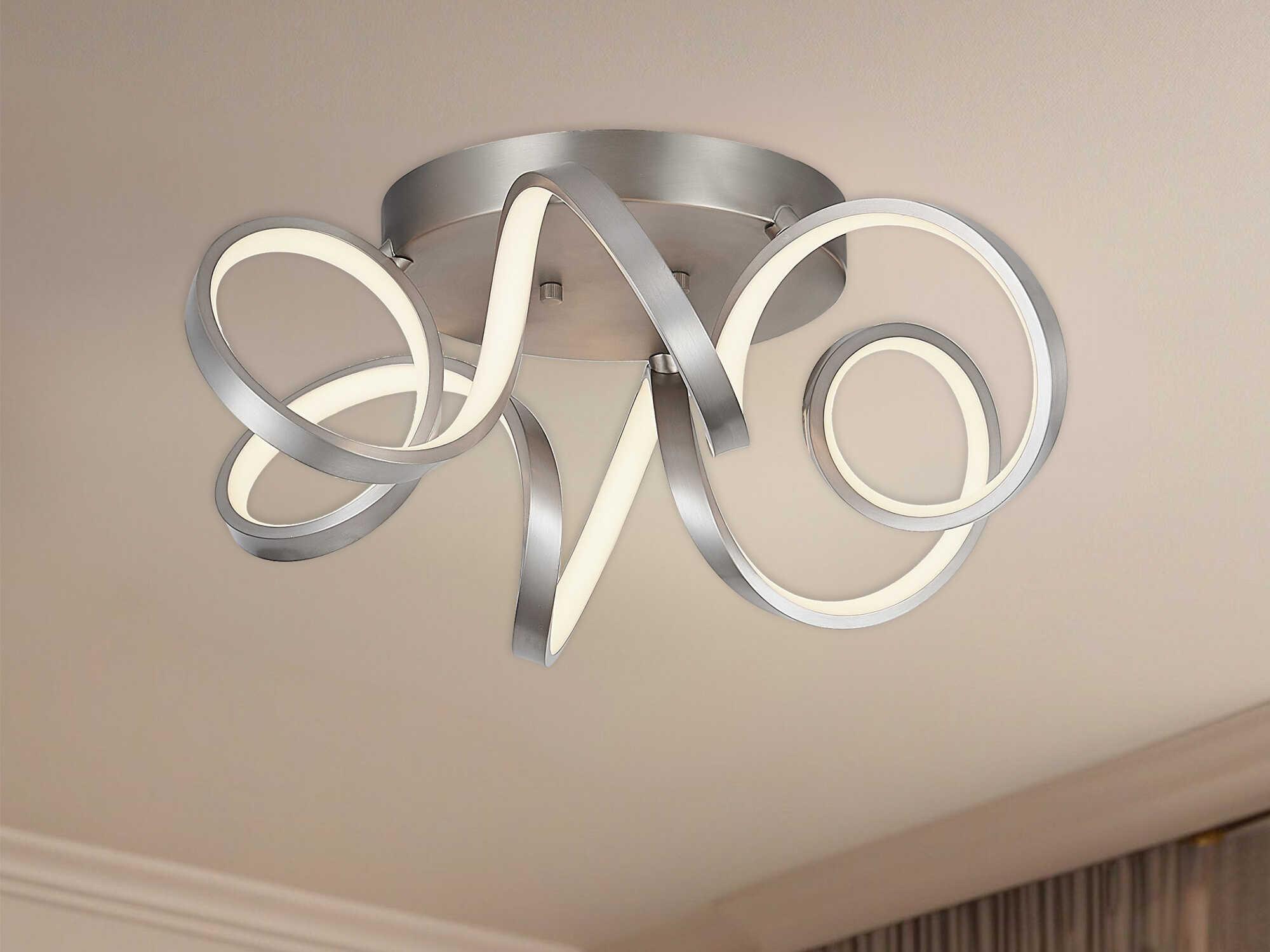 Kuzco Lighting Synergy Antique Silver Flush Mount