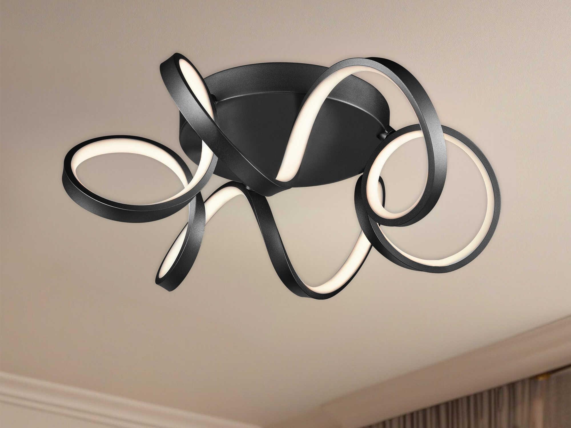 Kuzco Lighting Synergy Black Flush Mount