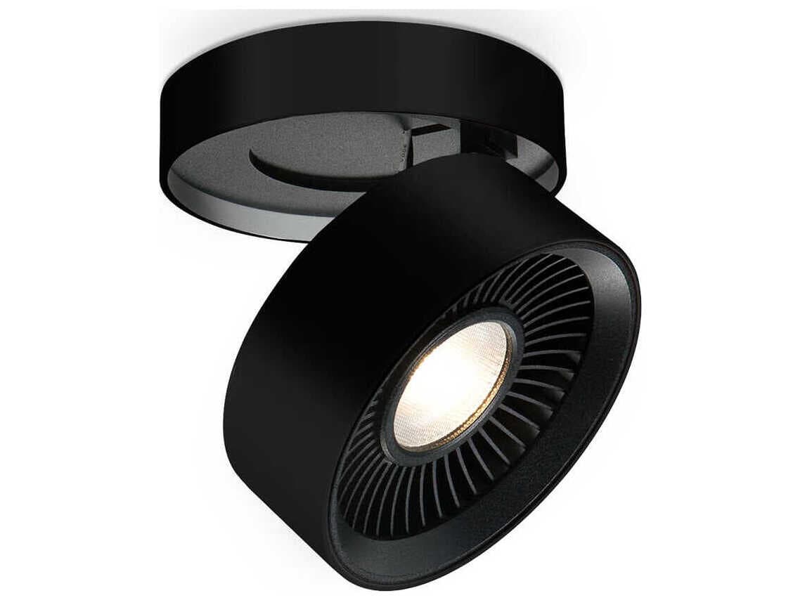 Kuzco Lighting Solo Black Round Flush Mount