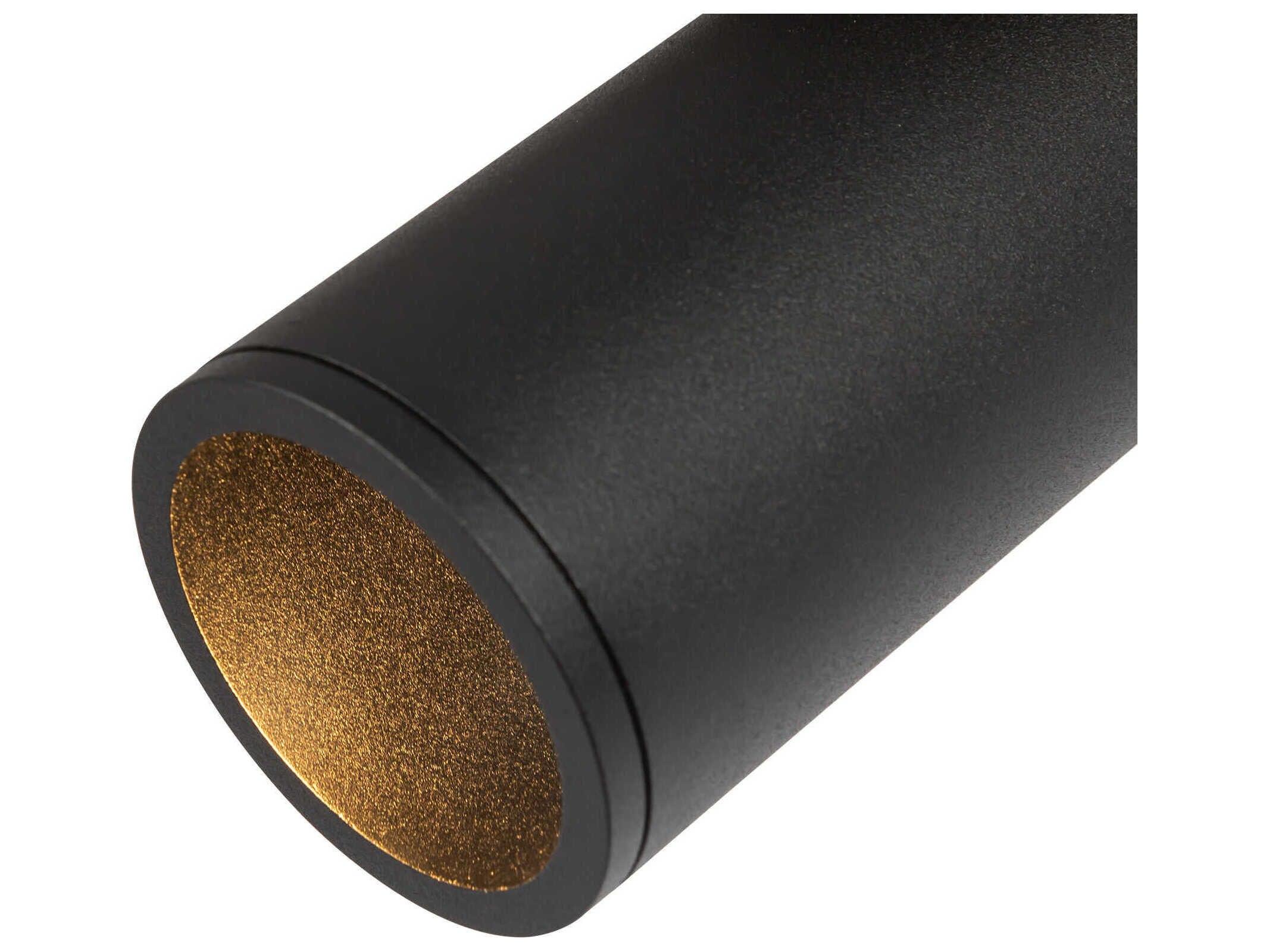 Kuzco Lighting Lorna Black Cylinder Flush Mount