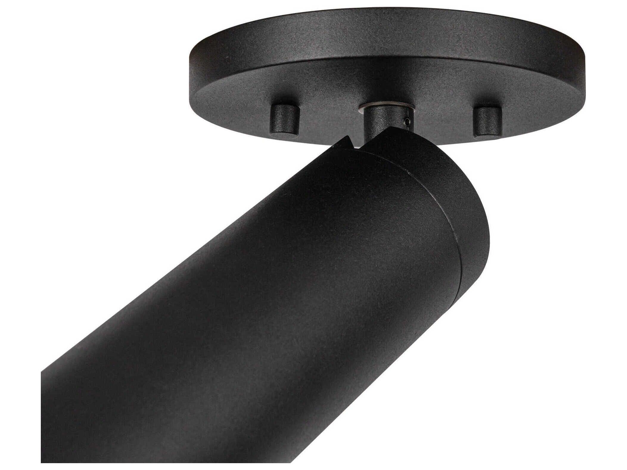 Kuzco Lighting Lorna Black Cylinder Flush Mount