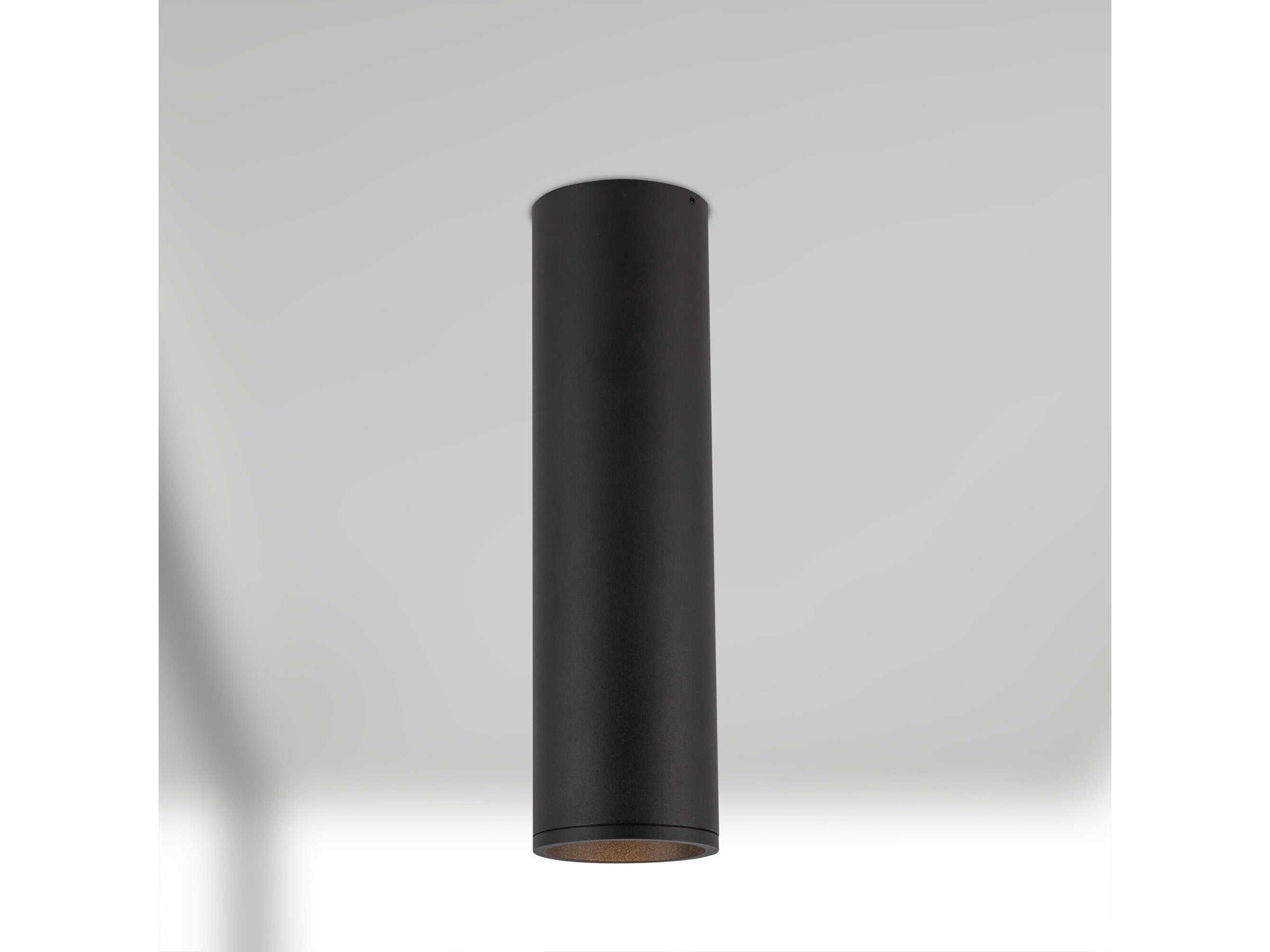 Kuzco Lighting Lorna Black Cylinder Flush Mount