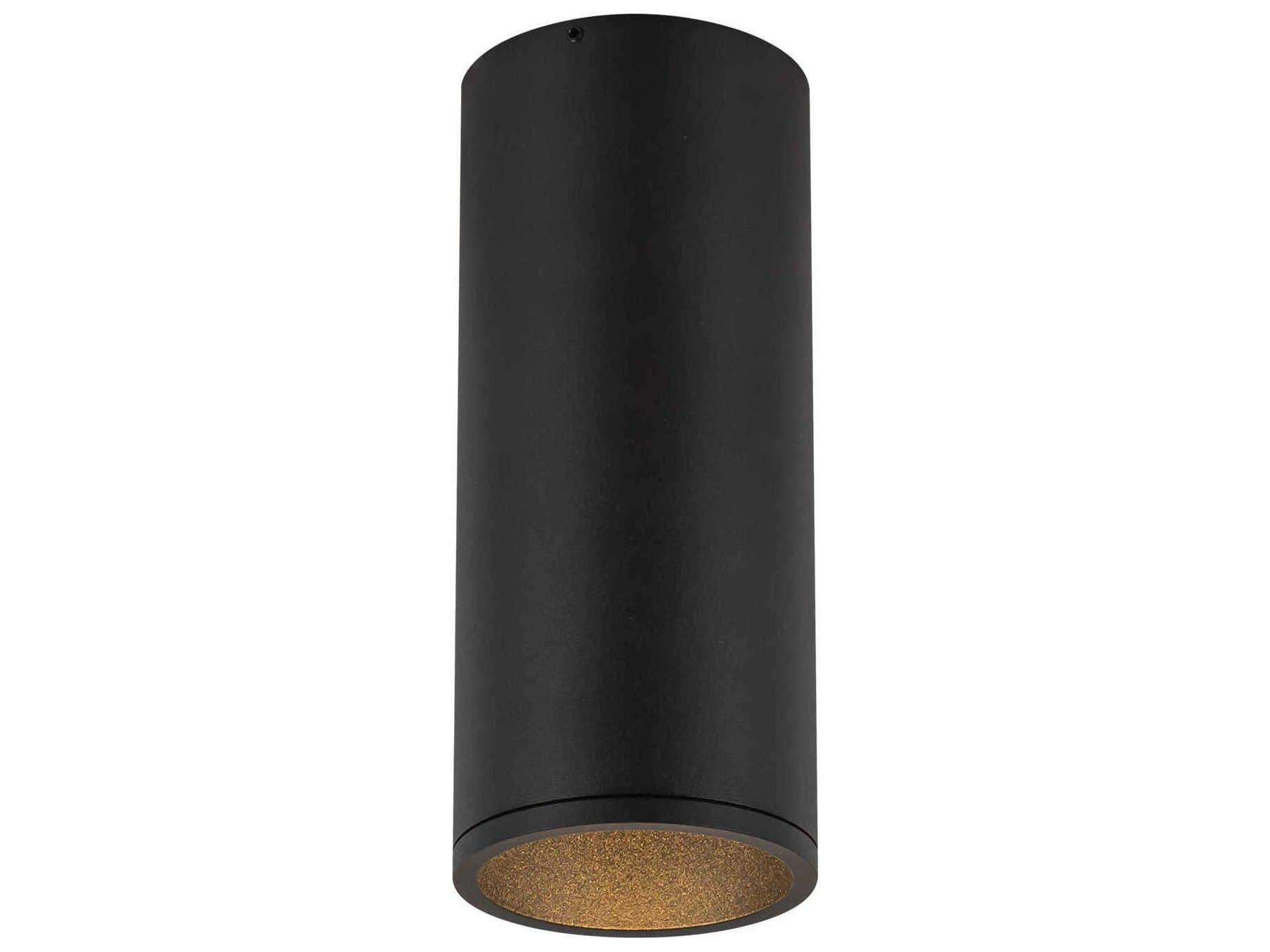 Kuzco Lighting Lorna Black Cylinder Flush Mount