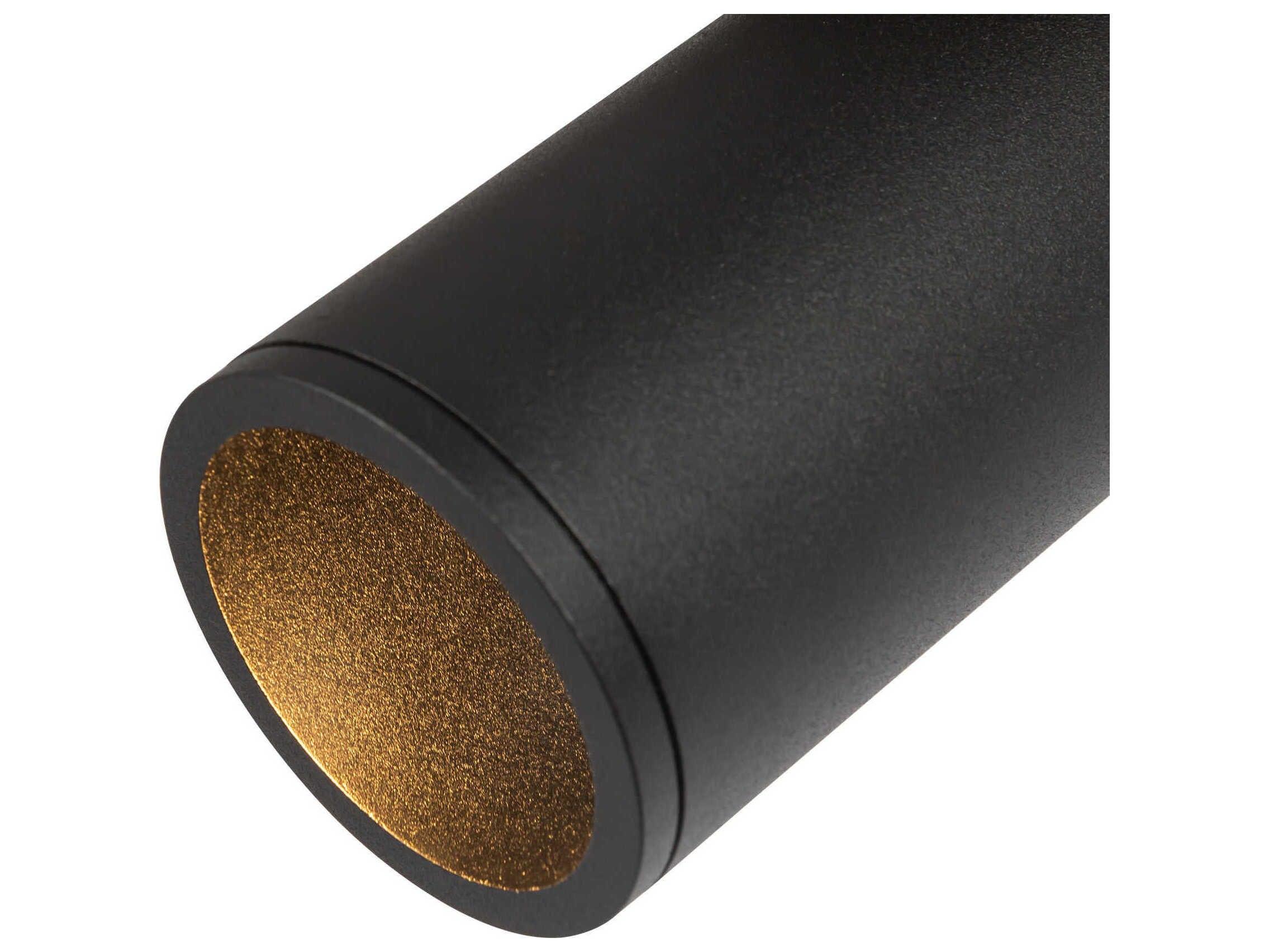 Kuzco Lighting Lorna Black Cylinder Flush Mount