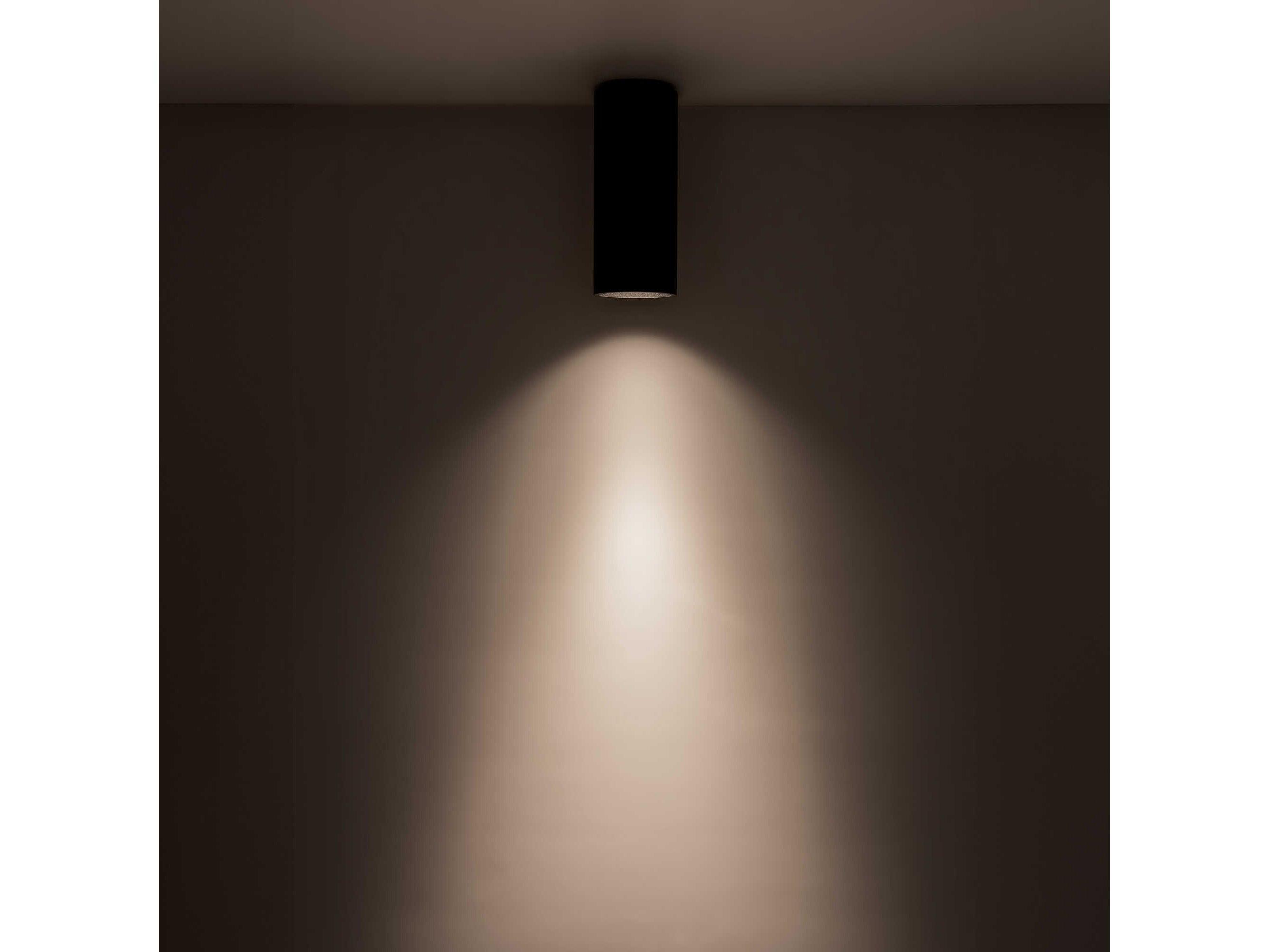 Kuzco Lighting Lorna Black Cylinder Flush Mount