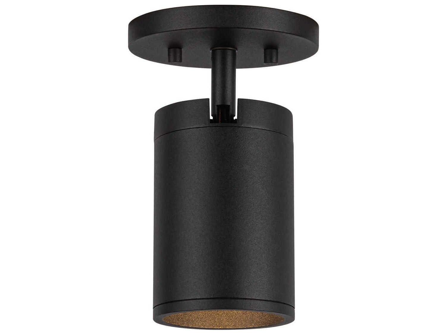 Kuzco Lighting Lorna Black Cylinder Flush Mount