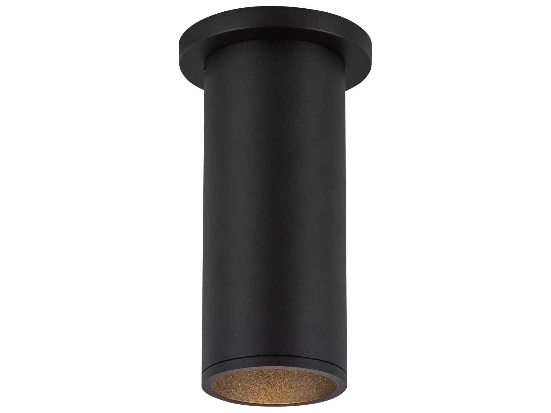 Kuzco Lighting Lorna Black Cylinder Flush Mount
