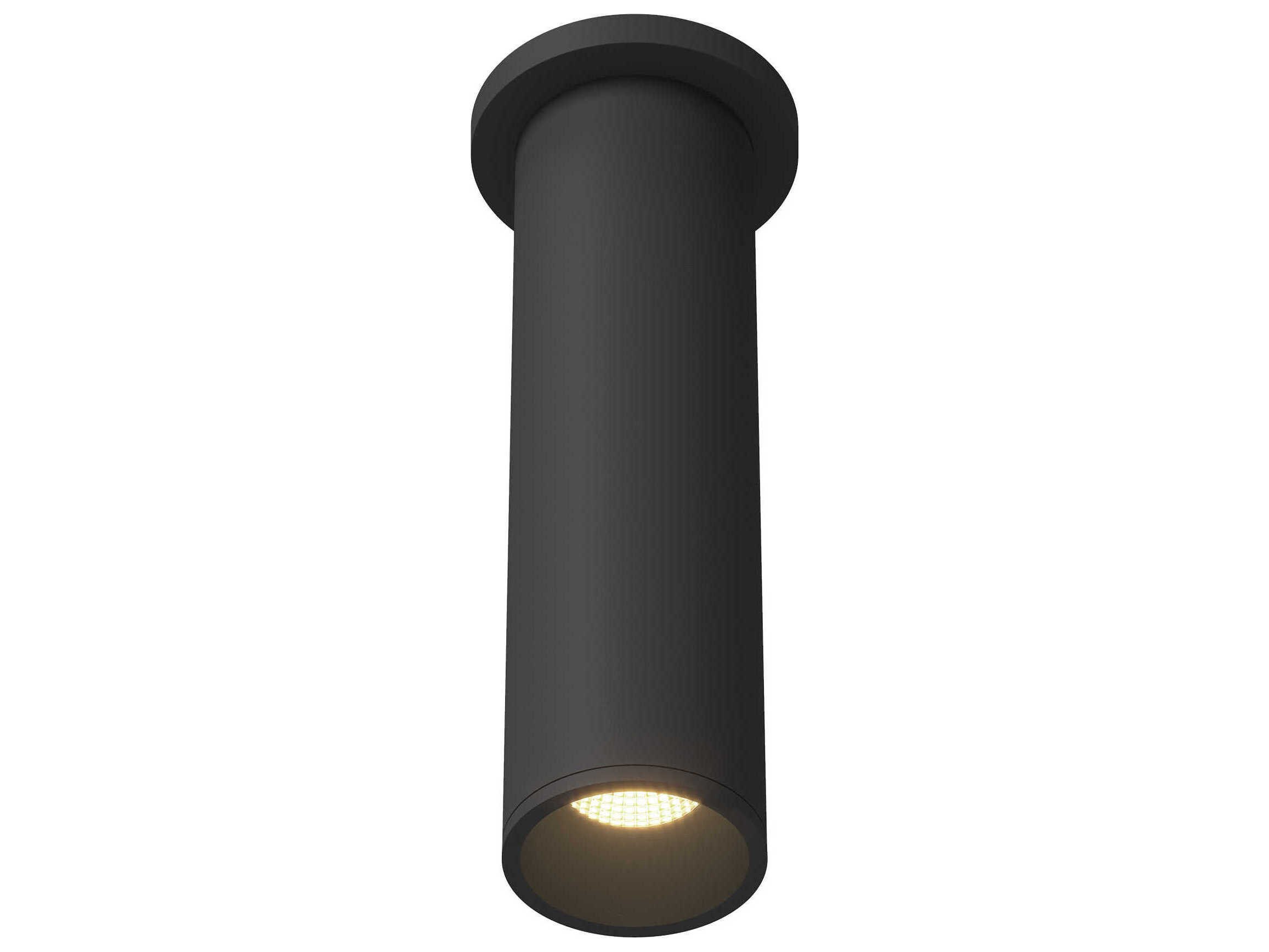 Kuzco Lighting Lorna Black Cylinder Flush Mount