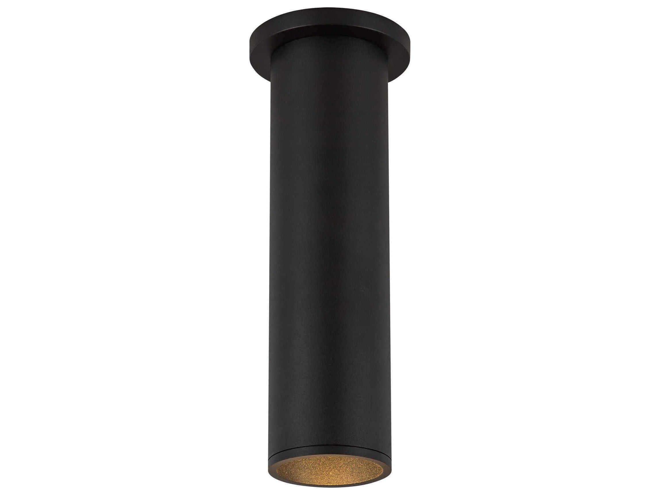 Kuzco Lighting Lorna Black Cylinder Flush Mount