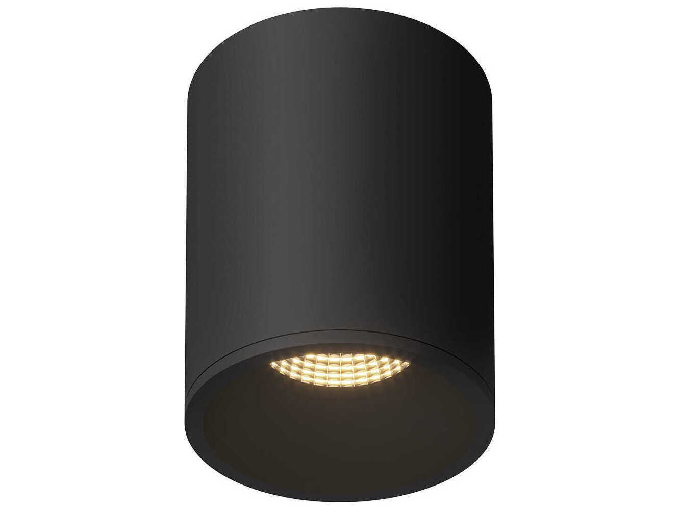 Kuzco Lighting Lorna Black Cylinder Flush Mount