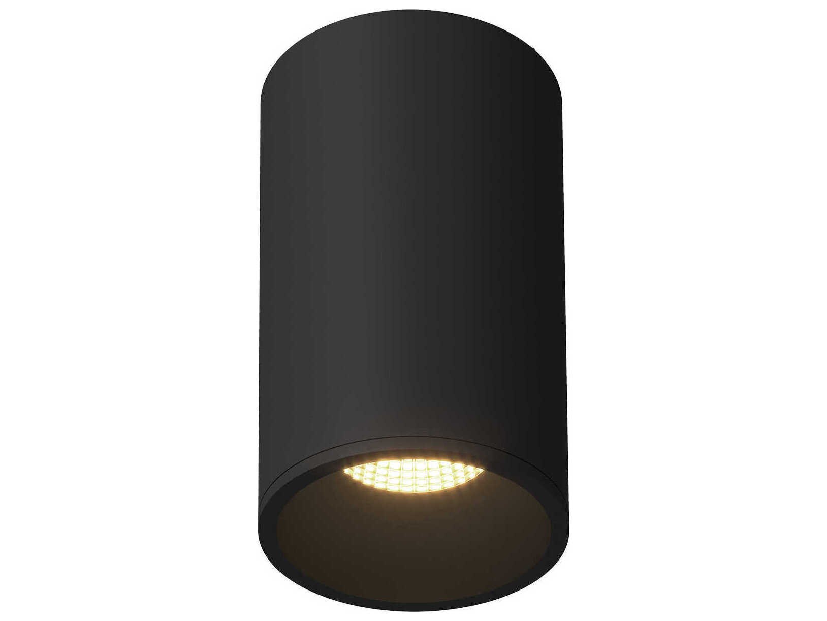 Kuzco Lighting Lorna Black Cylinder Flush Mount