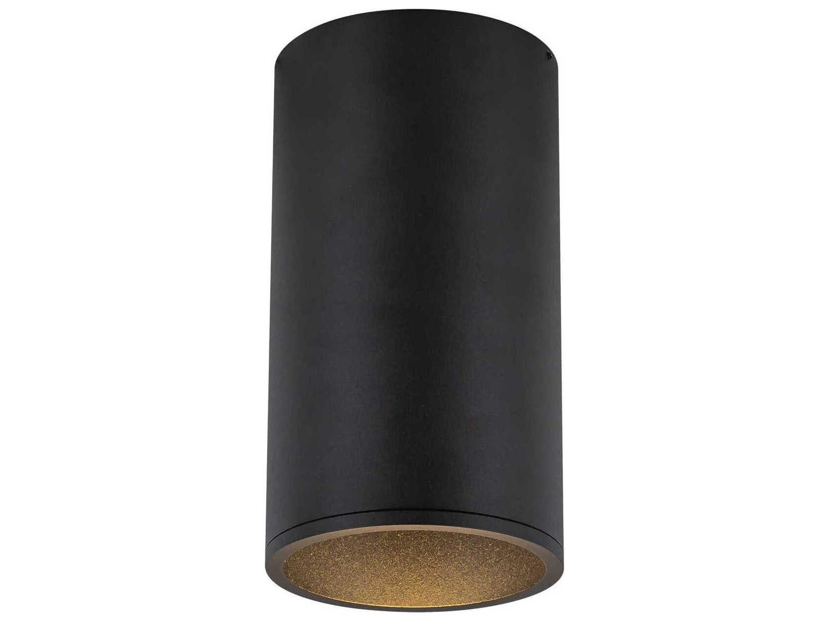 Kuzco Lighting Lorna Black Cylinder Flush Mount