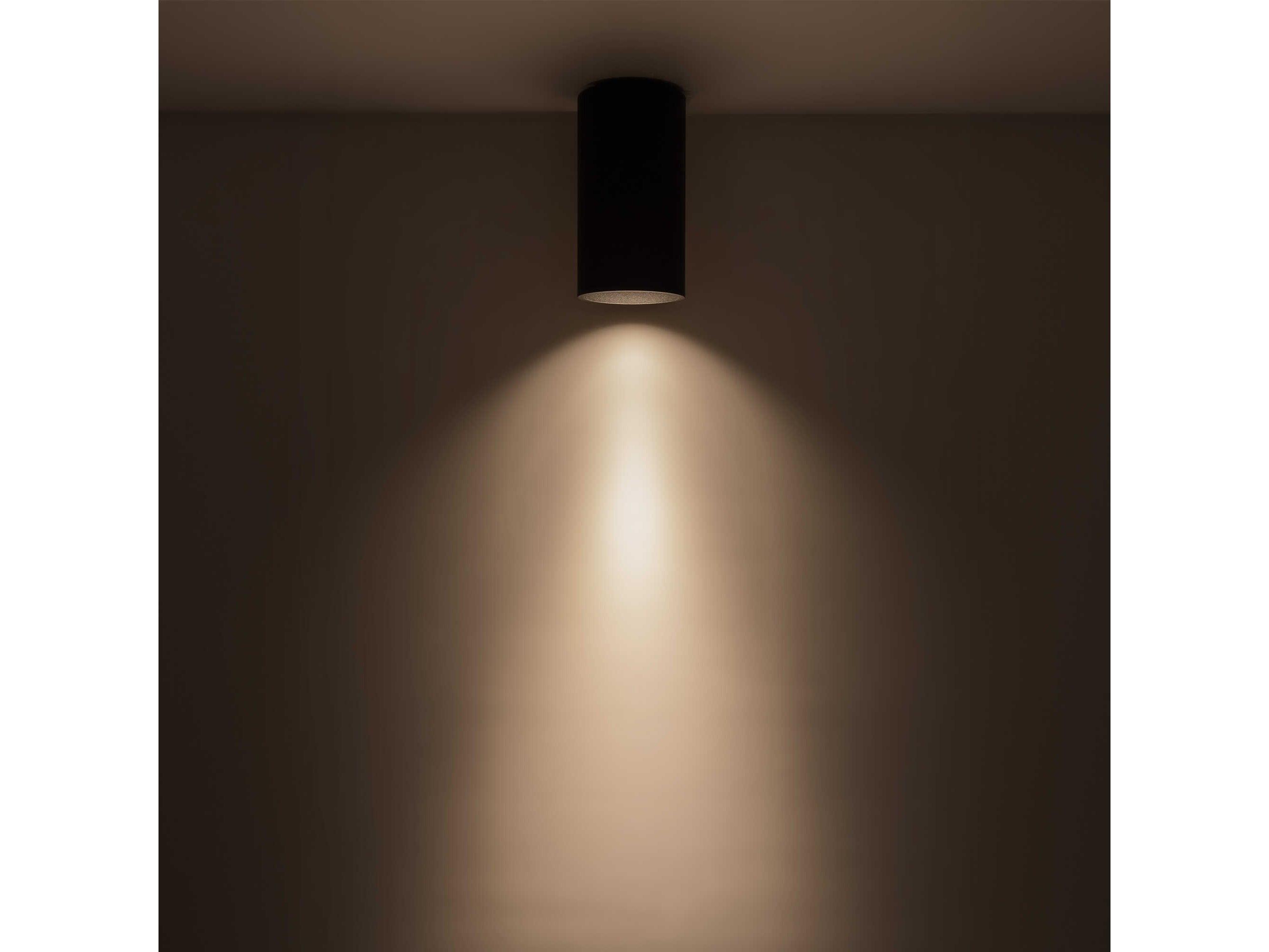 Kuzco Lighting Lorna Black Cylinder Flush Mount