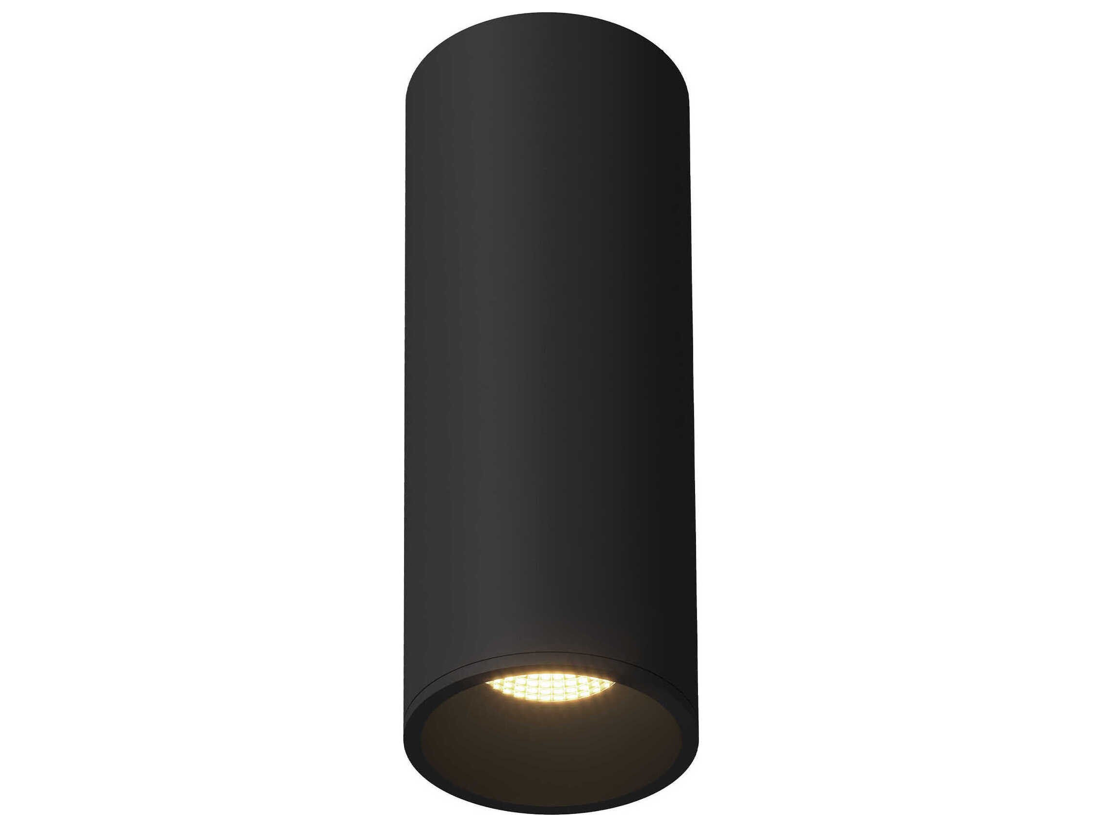 Kuzco Lighting Lorna Black Cylinder Flush Mount