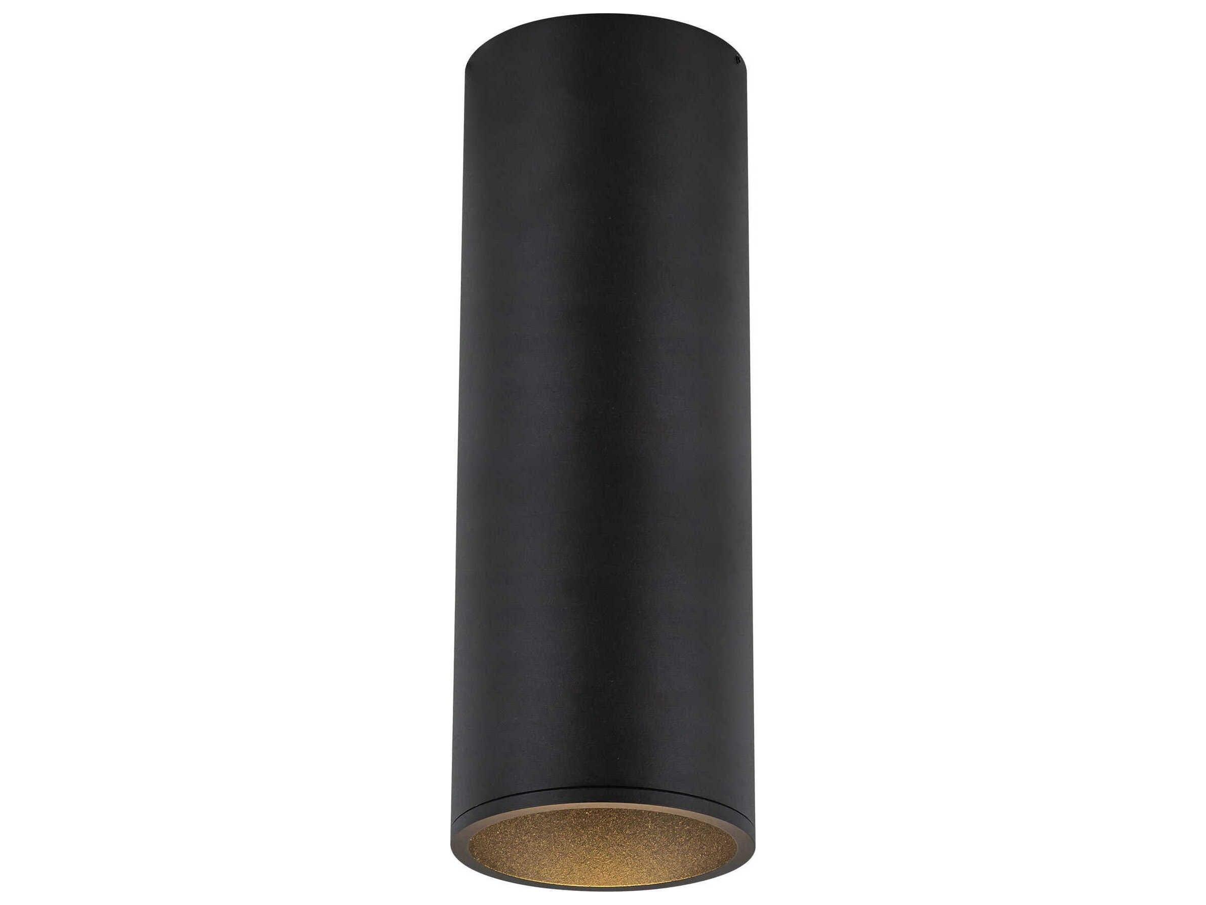 Kuzco Lighting Lorna Black Cylinder Flush Mount