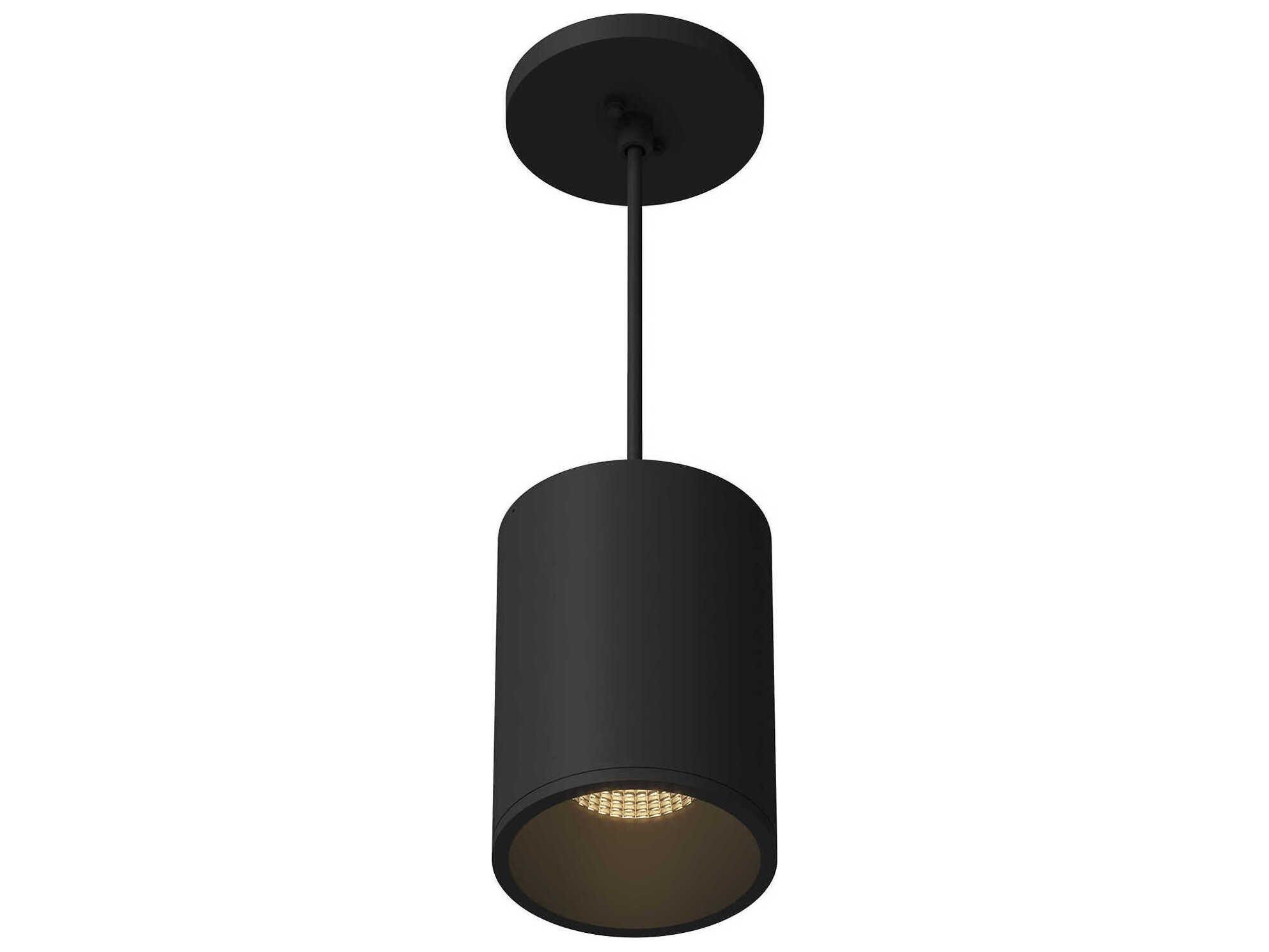 Kuzco Lighting Lorna Black Cylinder Mini Pendant