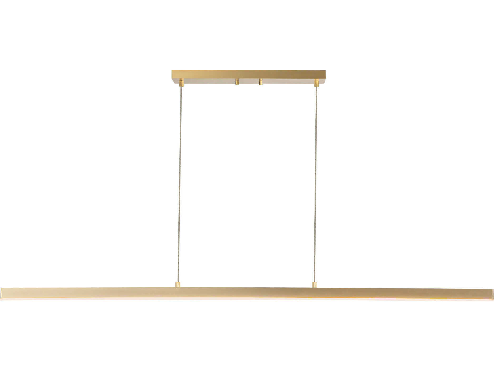 Kuzco Lighting Vega Brushed Gold Linear Island Pendant