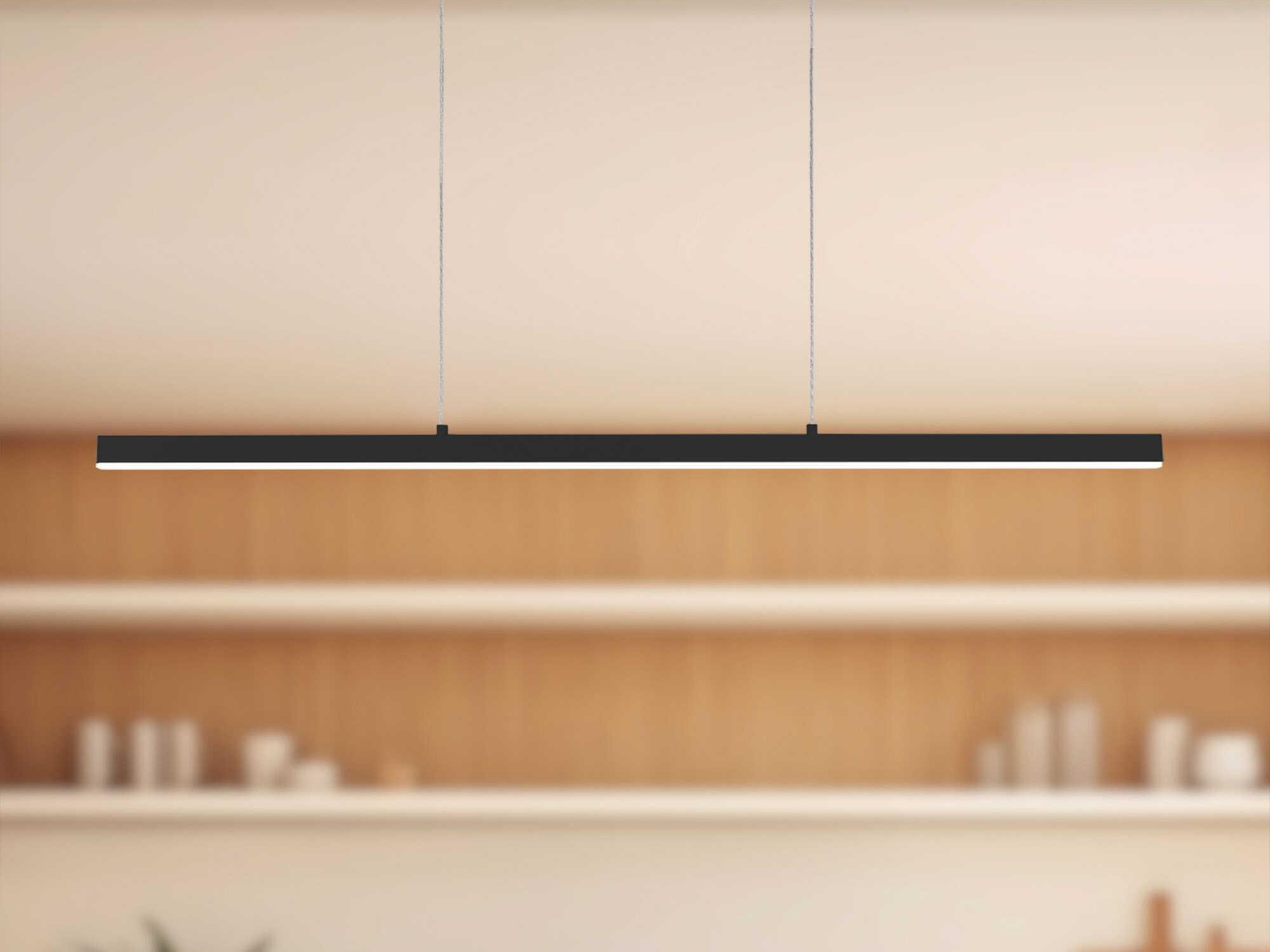 Kuzco Lighting Vega Black Linear Island Pendant