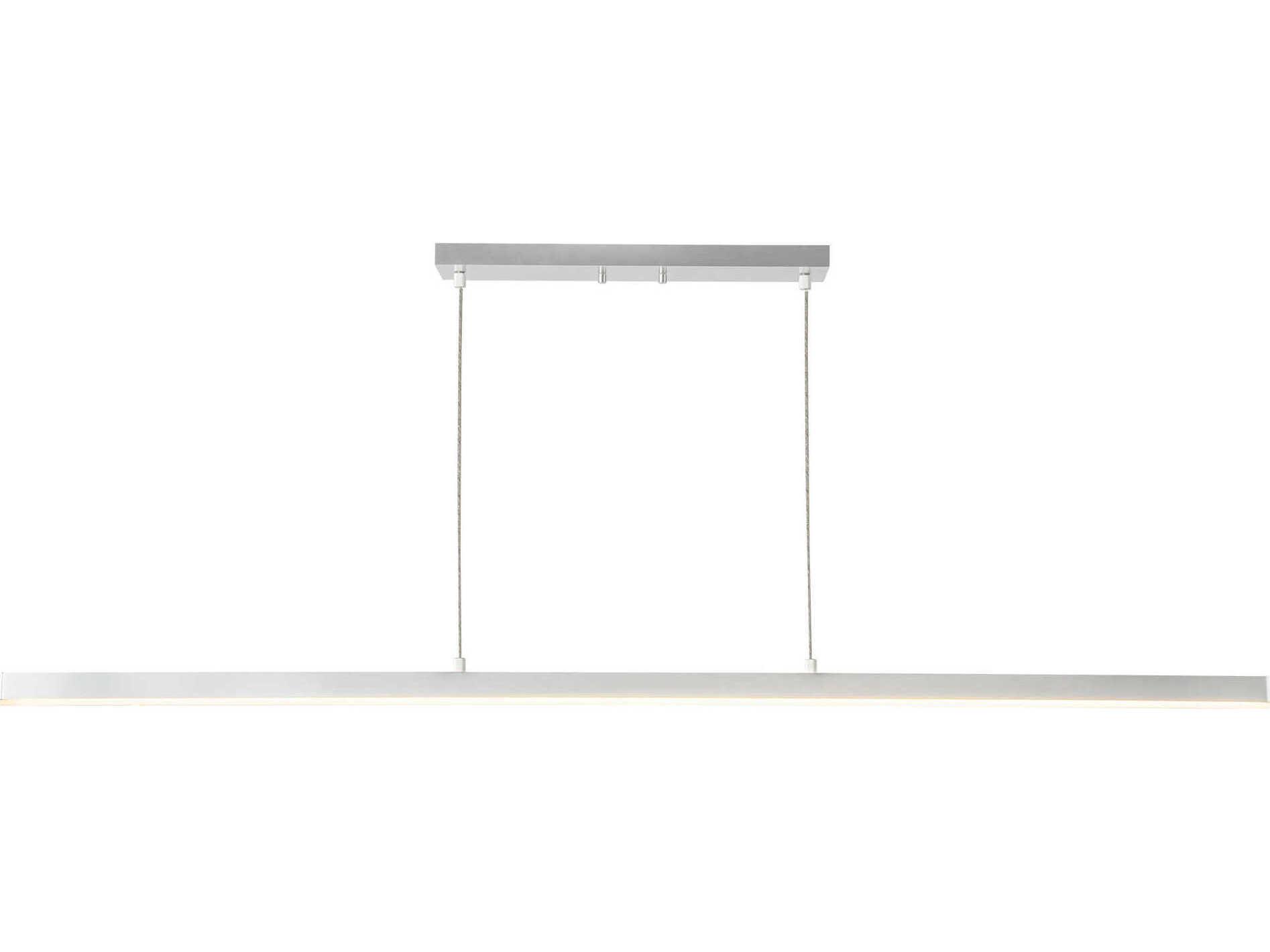 Kuzco Lighting Vega Brushed Nickel Linear Island Pendant