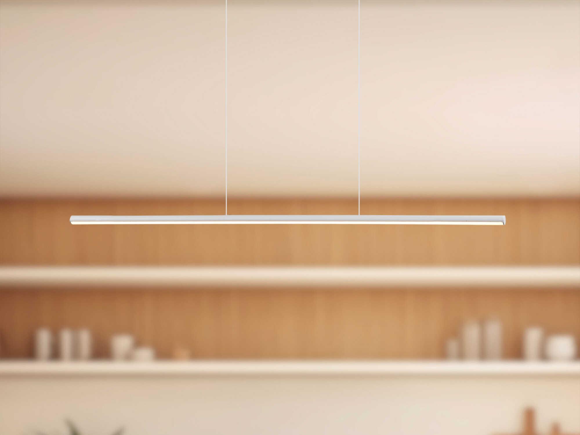 Kuzco Lighting Chute White Linear Island Pendant