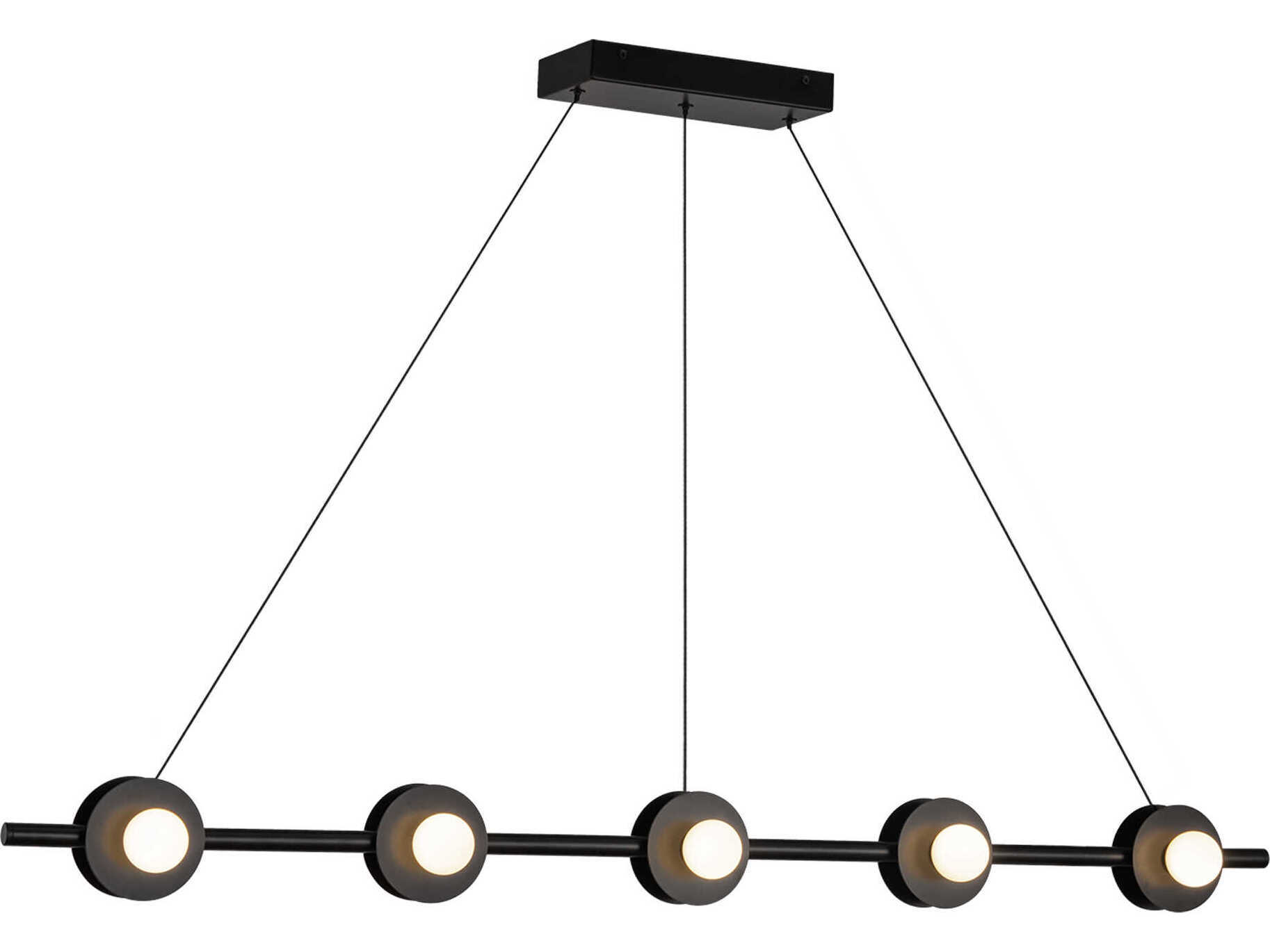Kuzco Lighting Elixir Black Linear Island Pendant