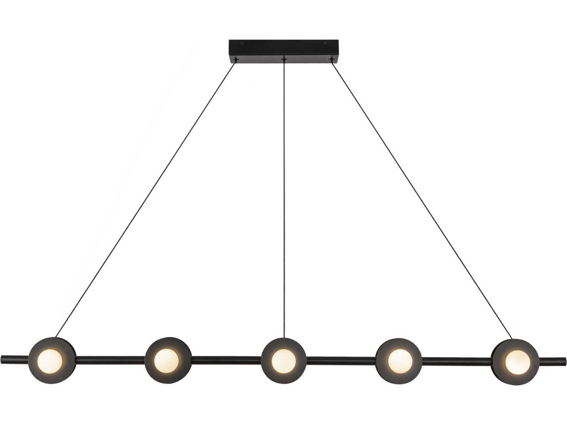 Kuzco Lighting Elixir Black Linear Island Pendant