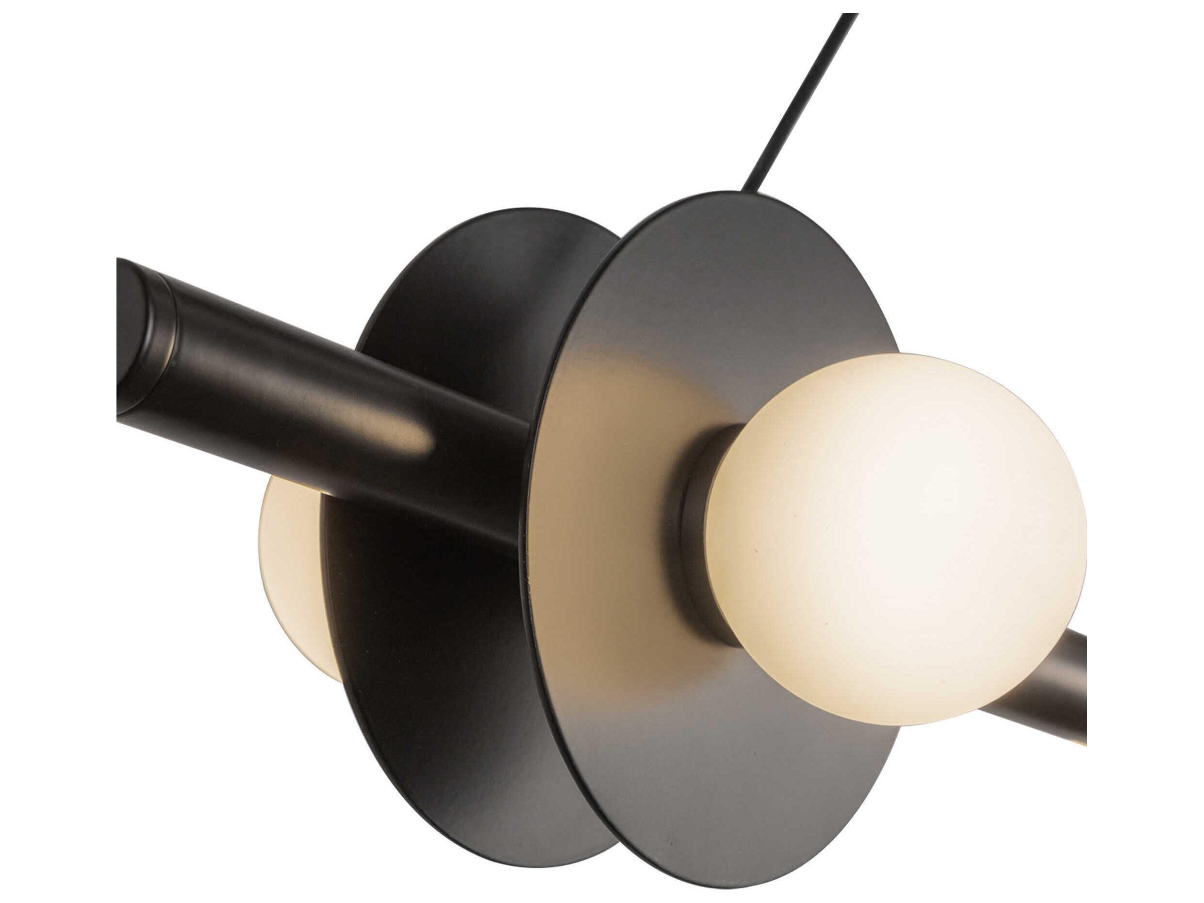 Kuzco Lighting Elixir Black Linear Island Pendant