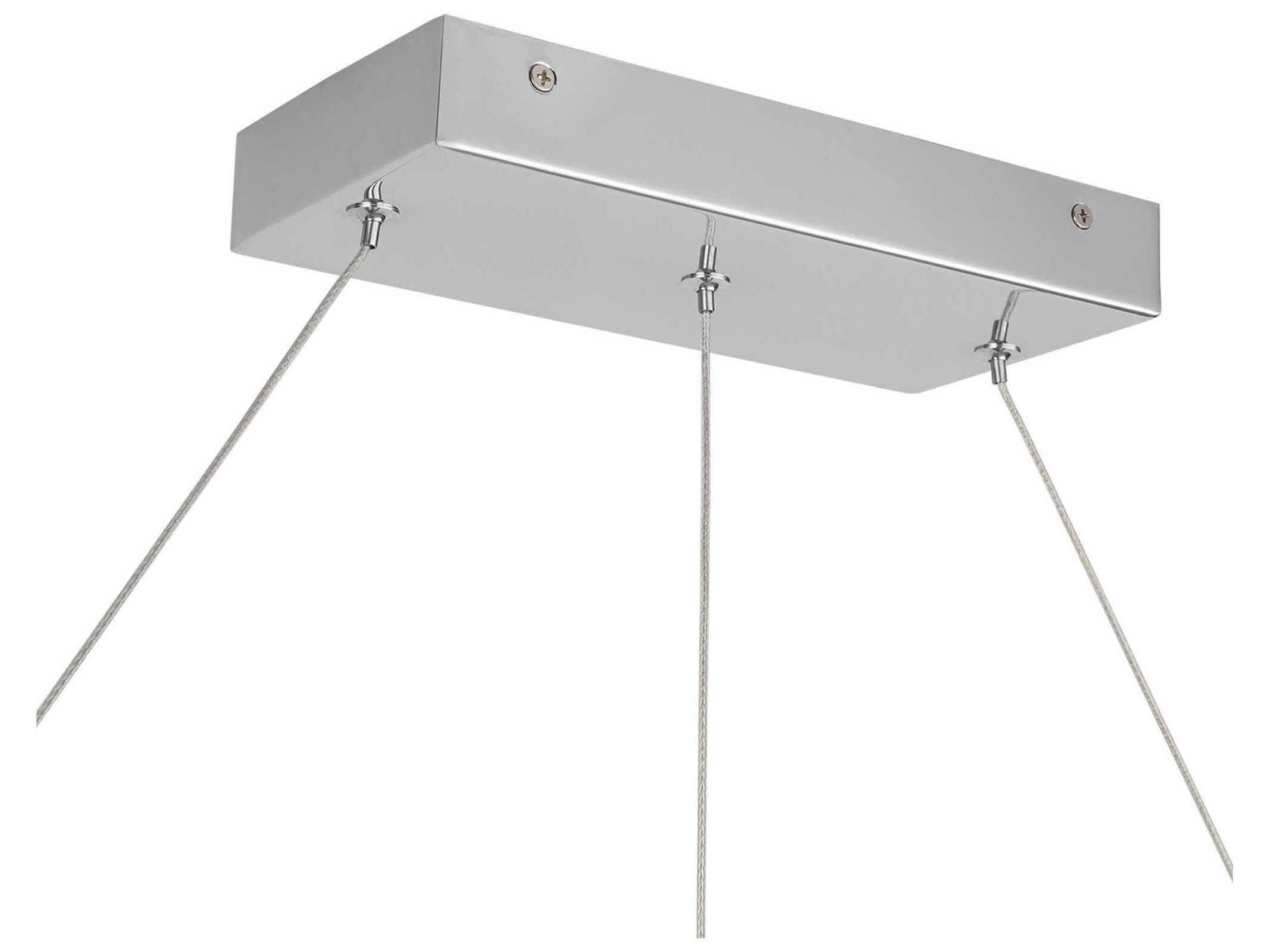 Kuzco Lighting Elixir Chrome Linear Island Pendant