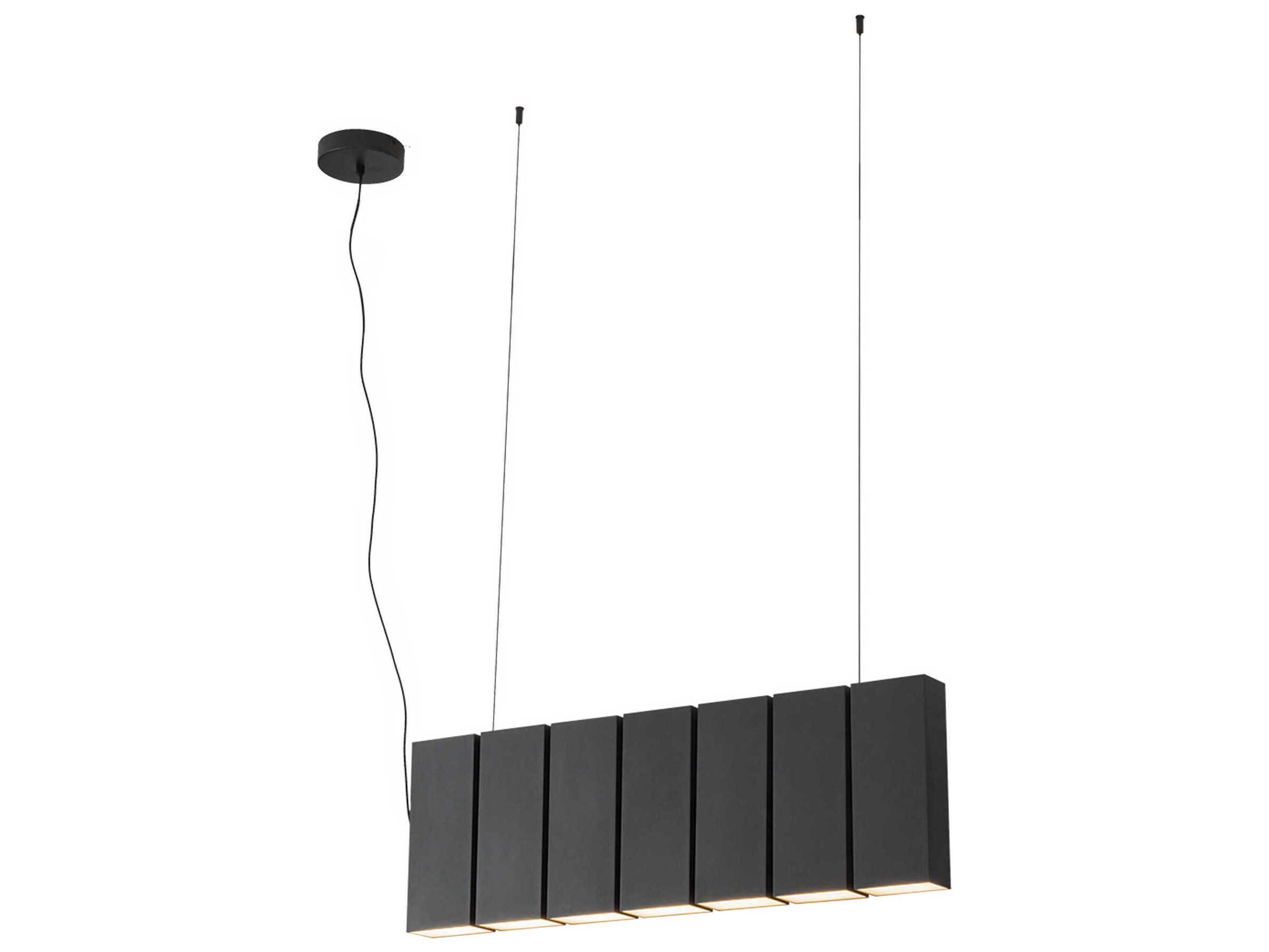 Kuzco Lighting Domino Black Geometric Island Pendant