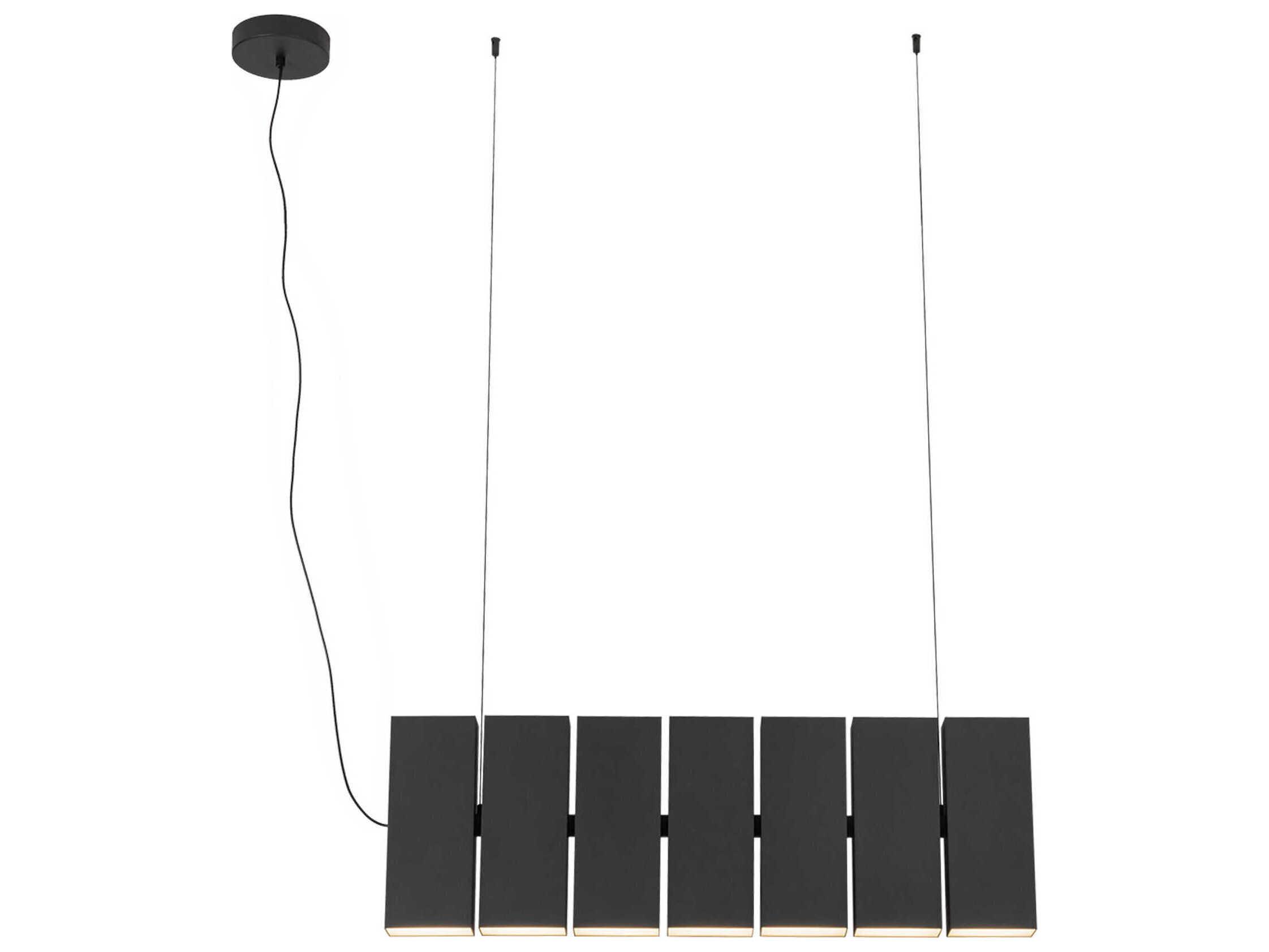 Kuzco Lighting Domino Black Geometric Island Pendant